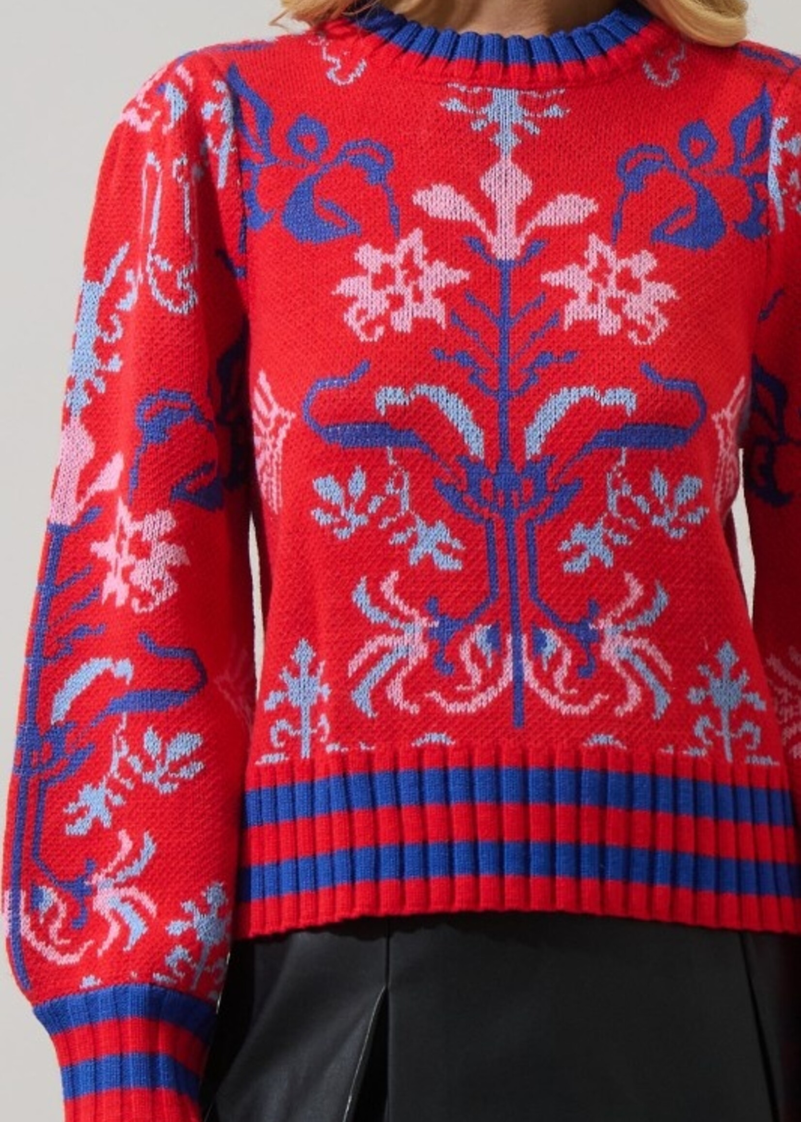 SL SL Amilia Pleated Sweater