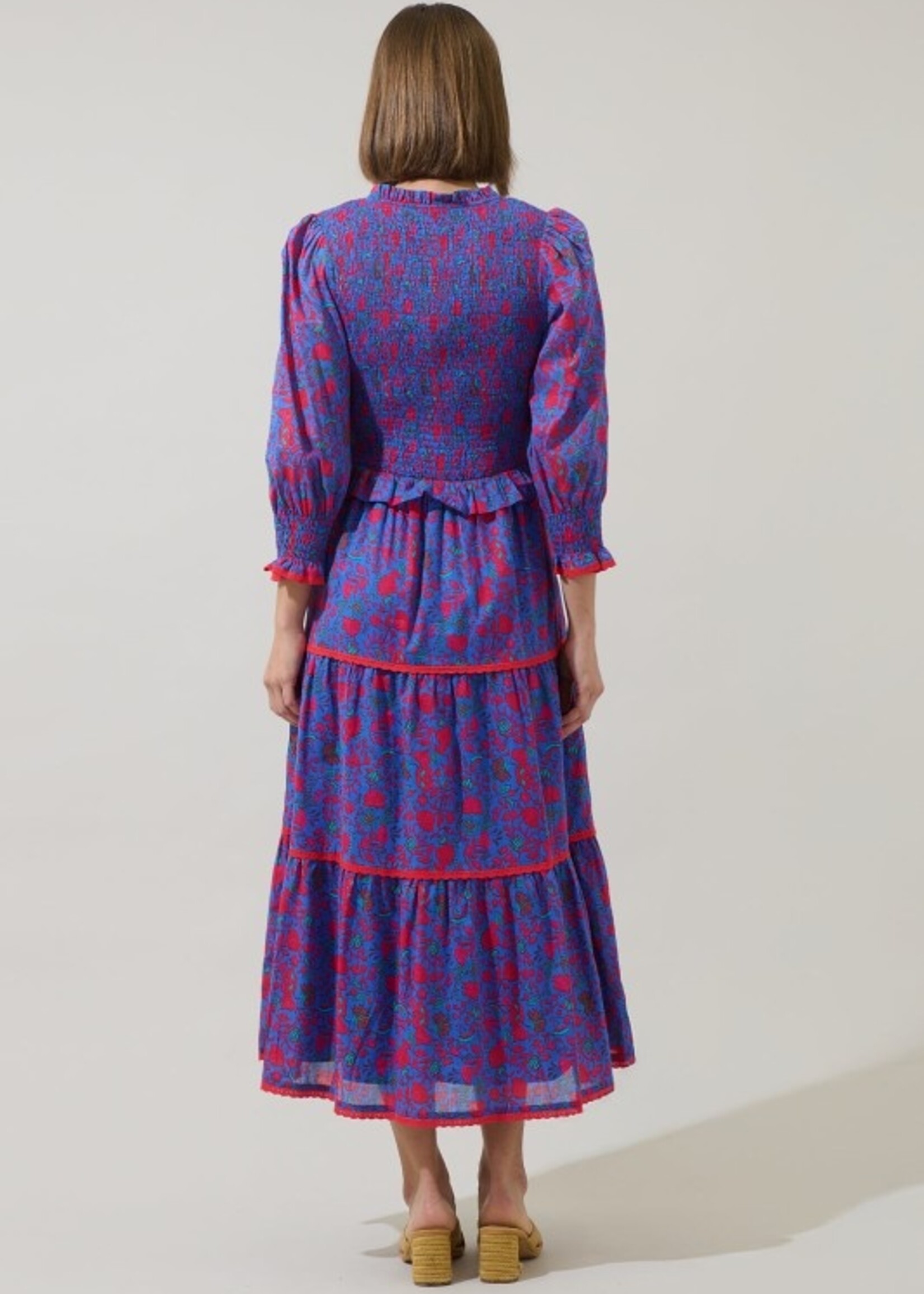 SL SL Tanya Floral Smocked Midi