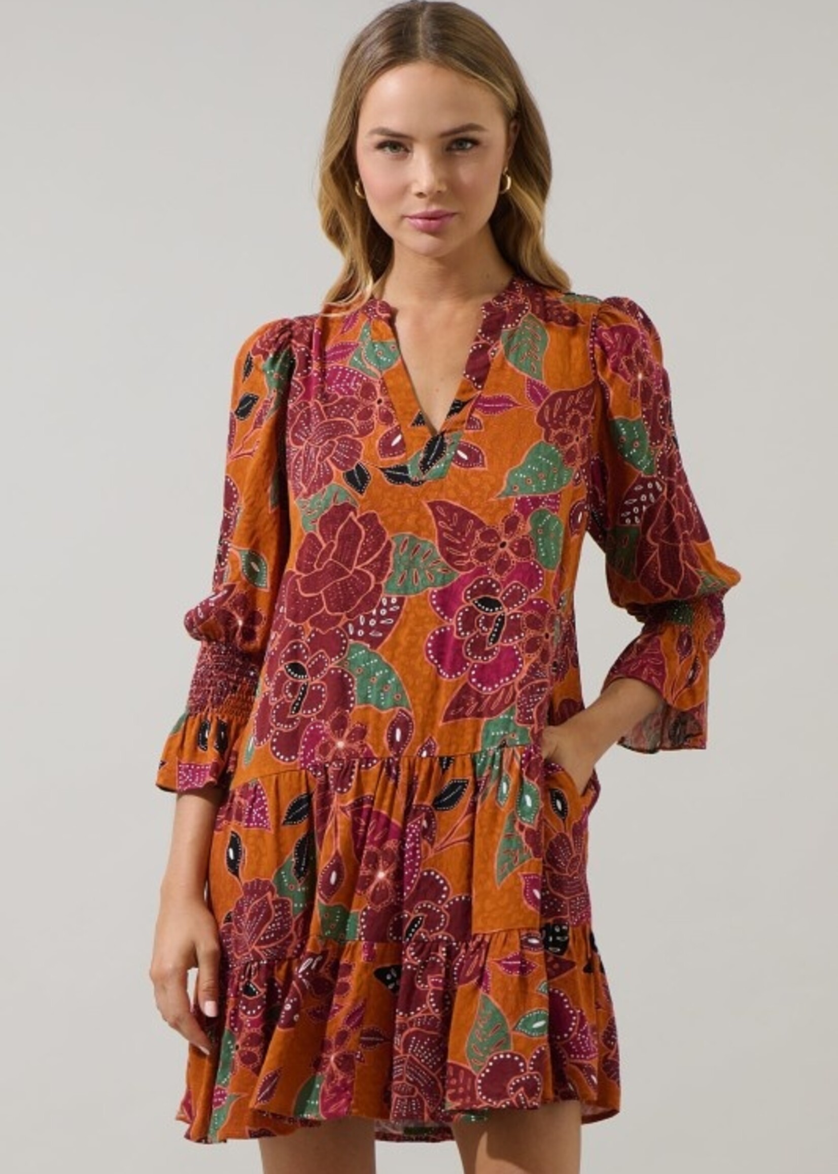 SL SL Maven Floral Shift Mini Dress