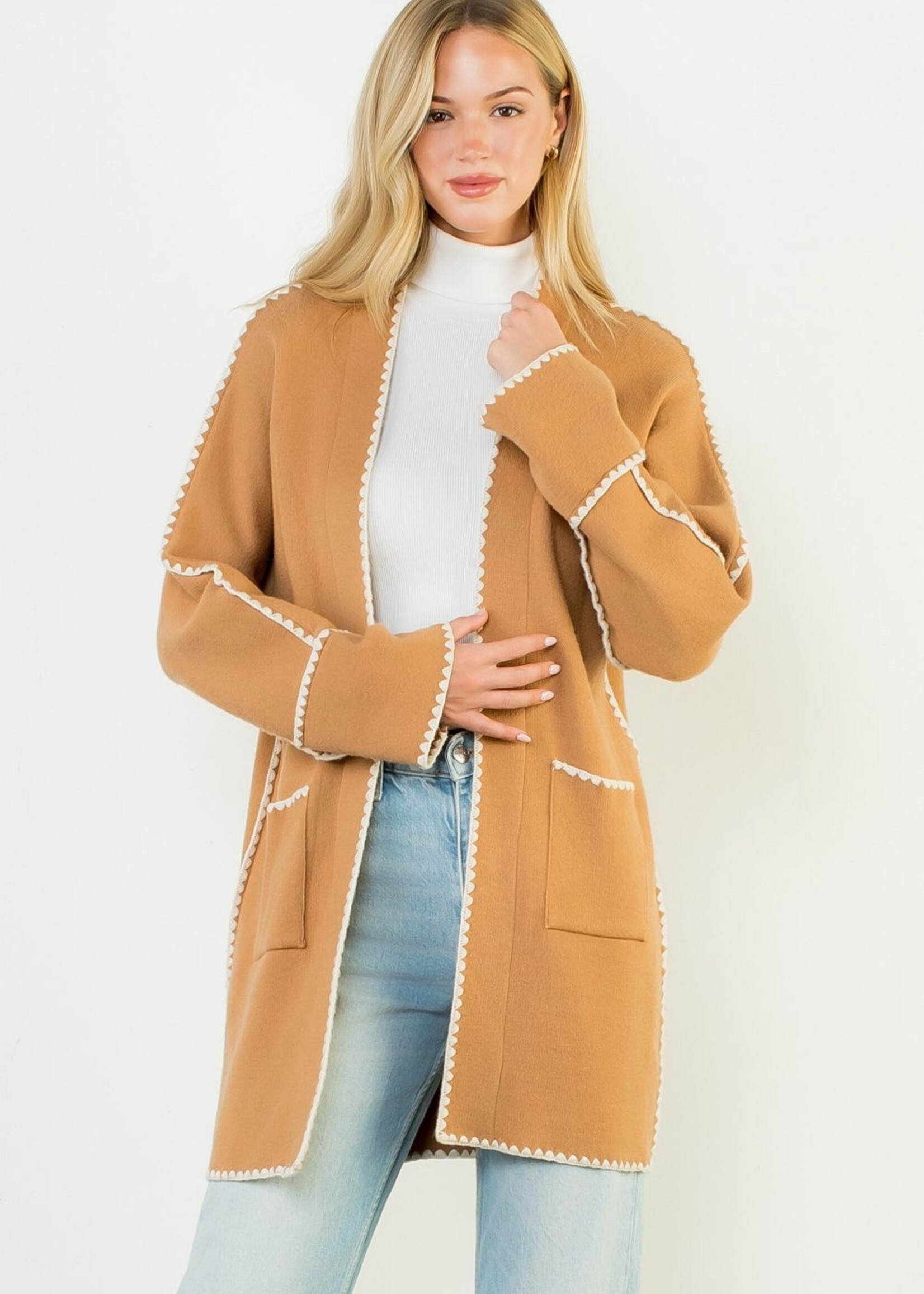 THML THML Contrast Stitch Cardigan