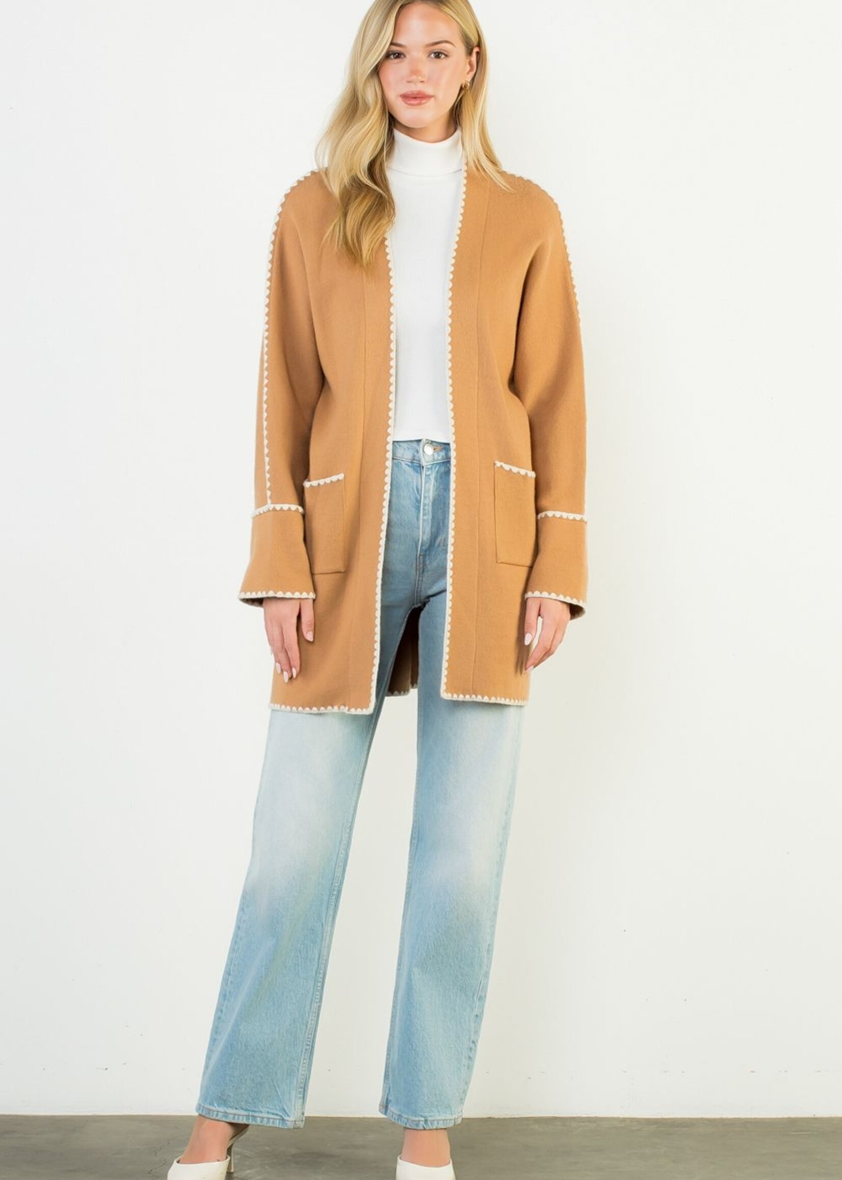 THML THML Contrast Stitch Cardigan