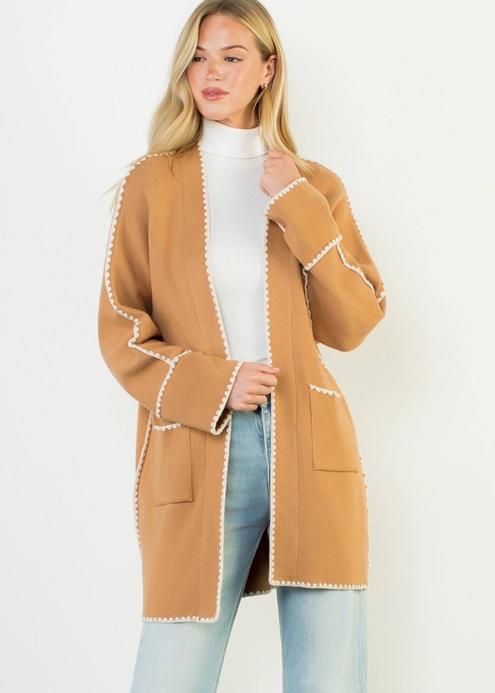 THML THML Contrast Stitch Cardigan