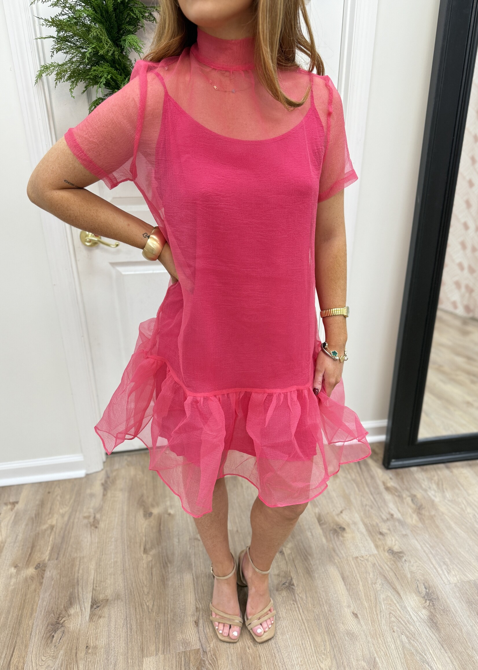 Karlie Karlie Organza Mock Bow Dress