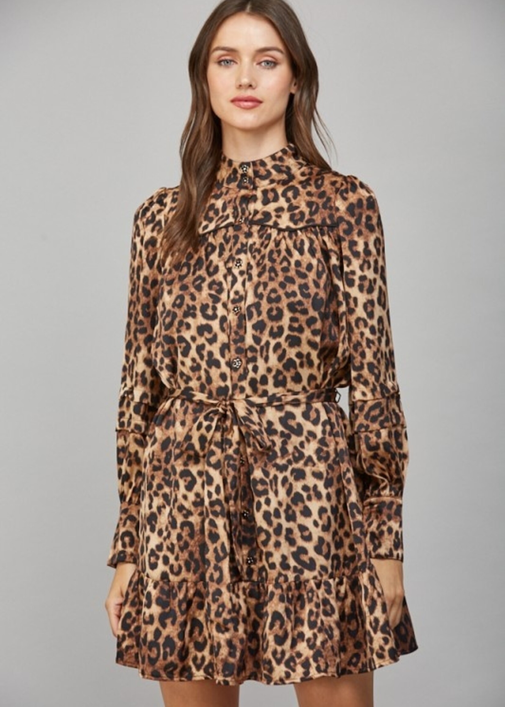 FT FT Tie Waist Shirt Dress