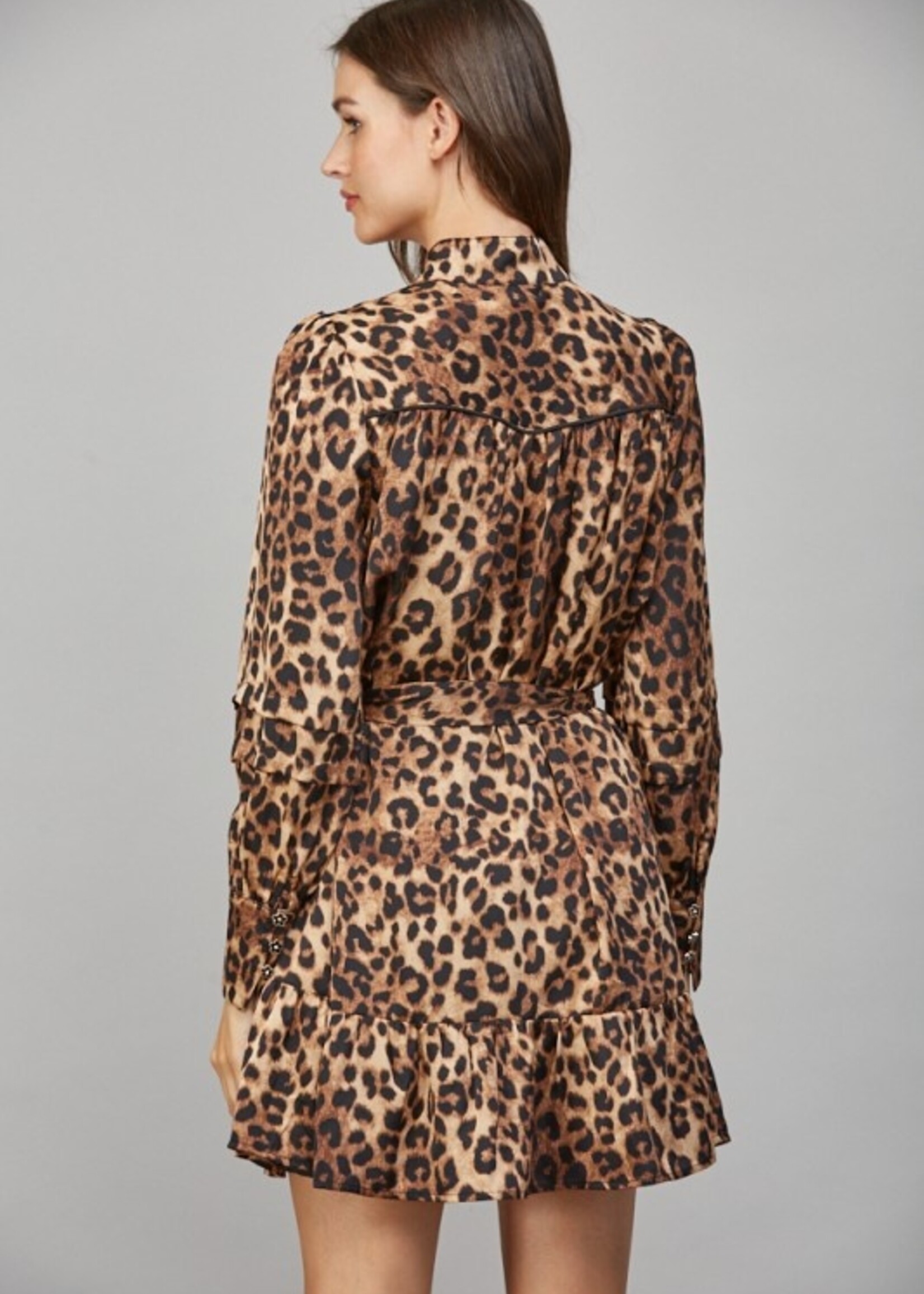 FT FT Tie Waist Shirt Dress