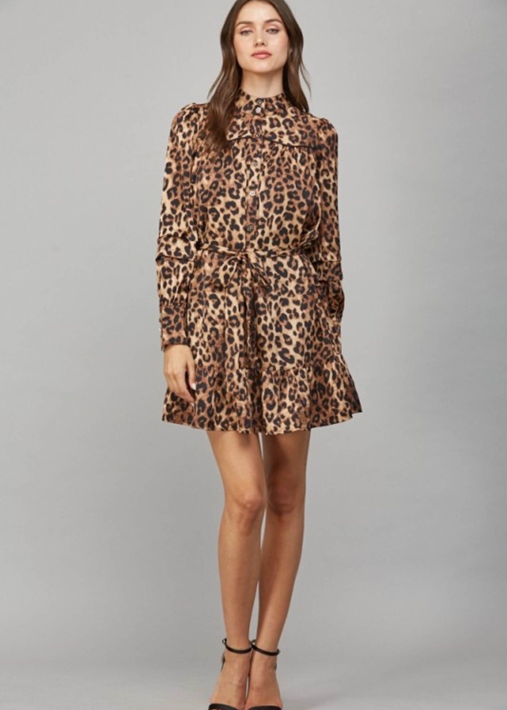 FT FT Tie Waist Shirt Dress