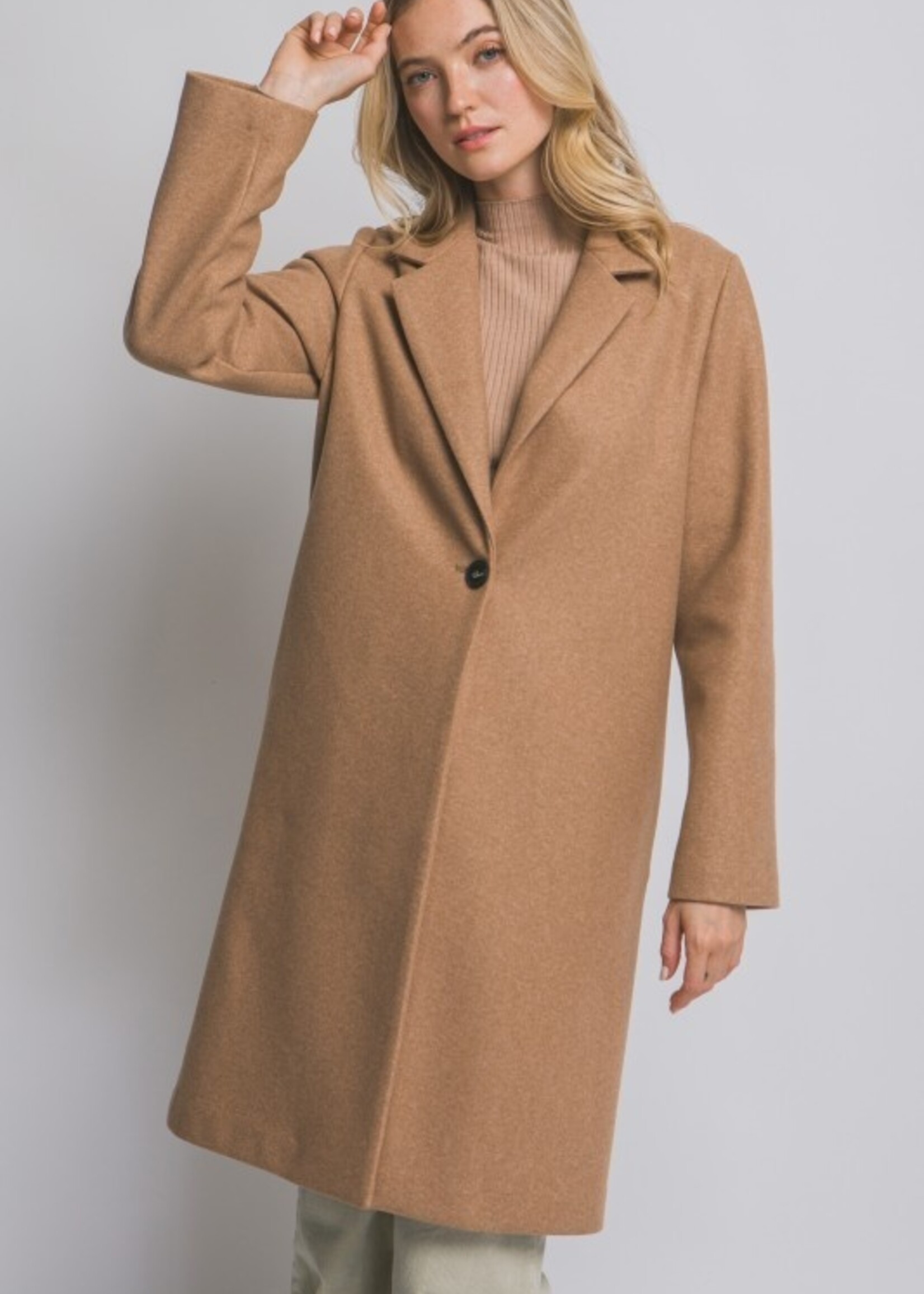 UPM UPM Collar Button Long Coat