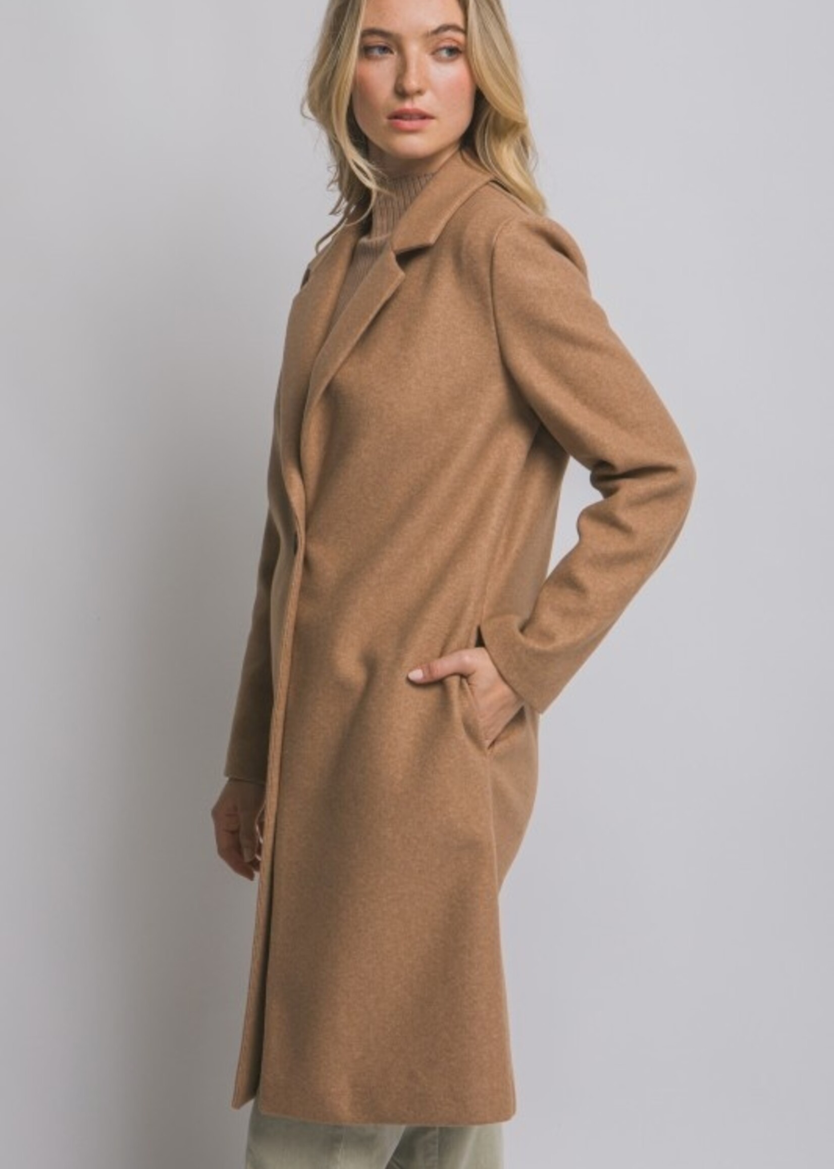 UPM UPM Collar Button Long Coat
