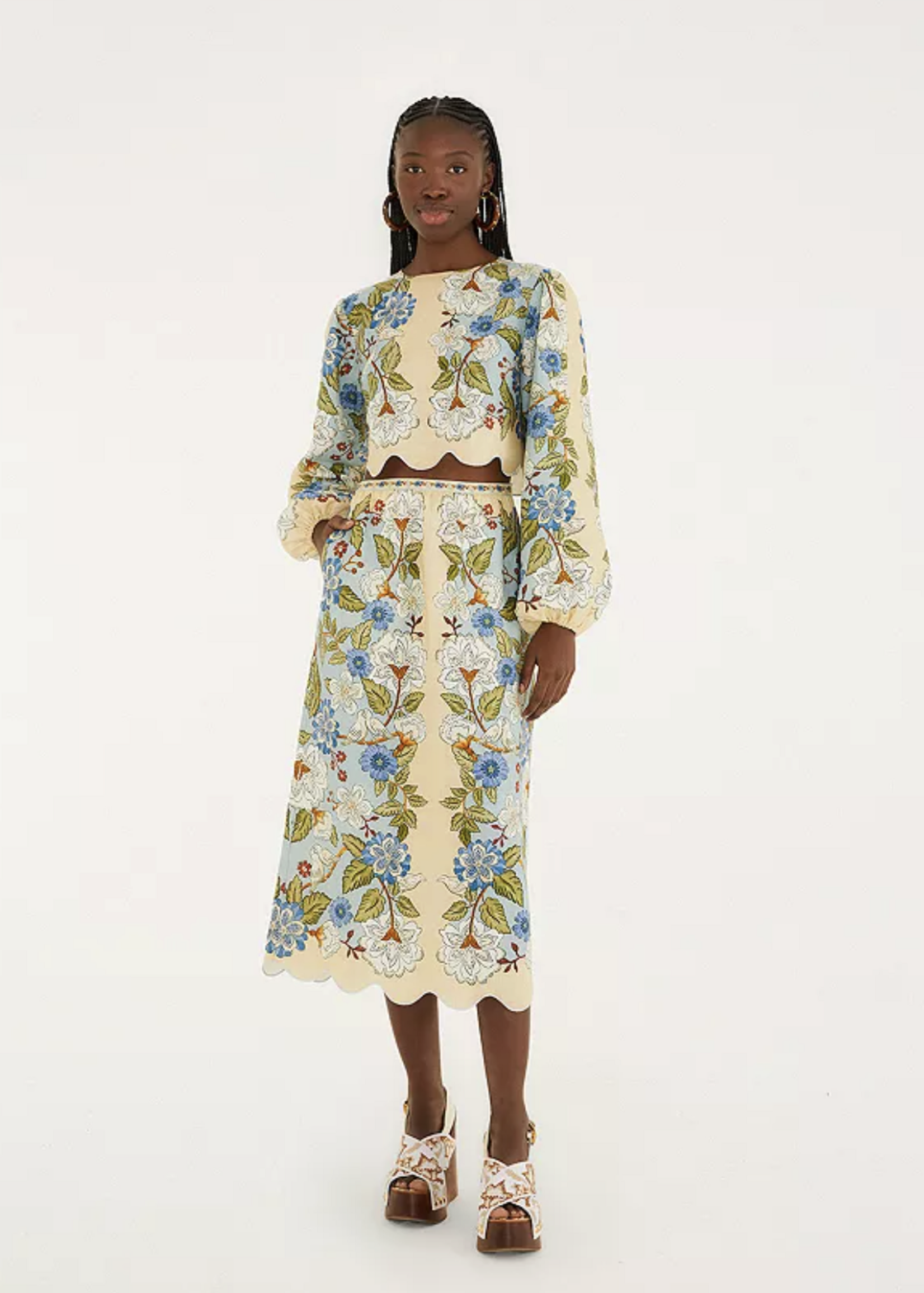 Farm Rio Farm Rio Garden Scarf Blouse