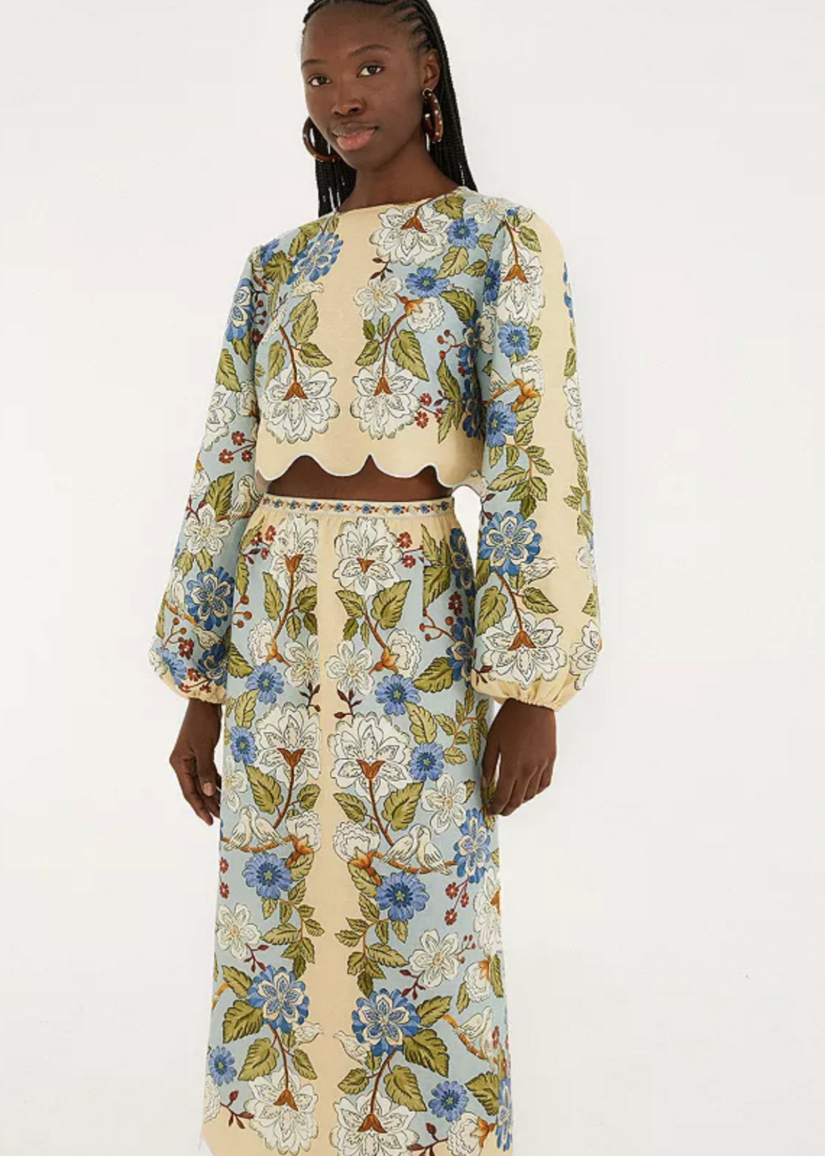 Farm Rio Farm Rio Garden Scarf Blouse