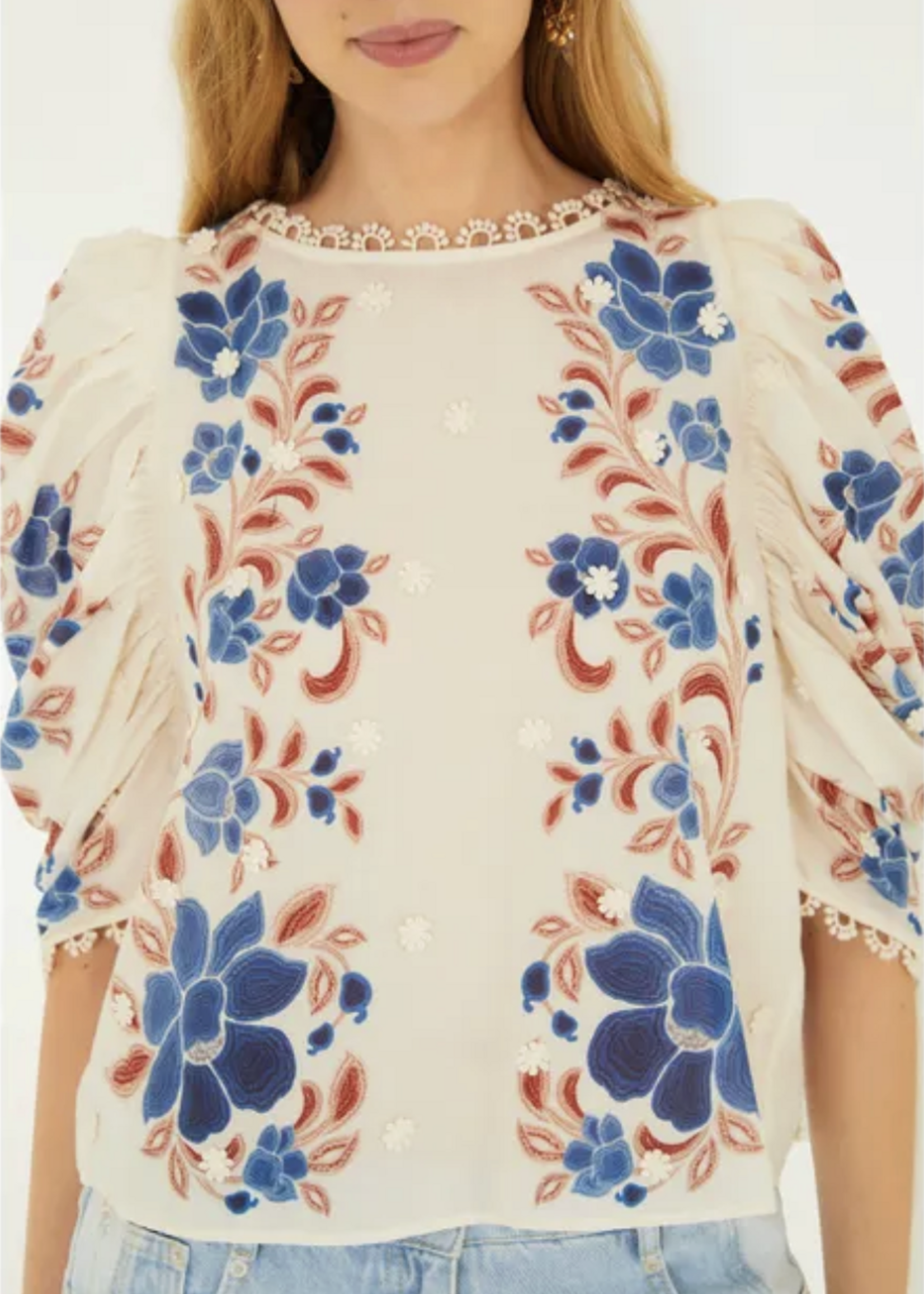 Farm Rio Farm Rio Renata Floral Blouse