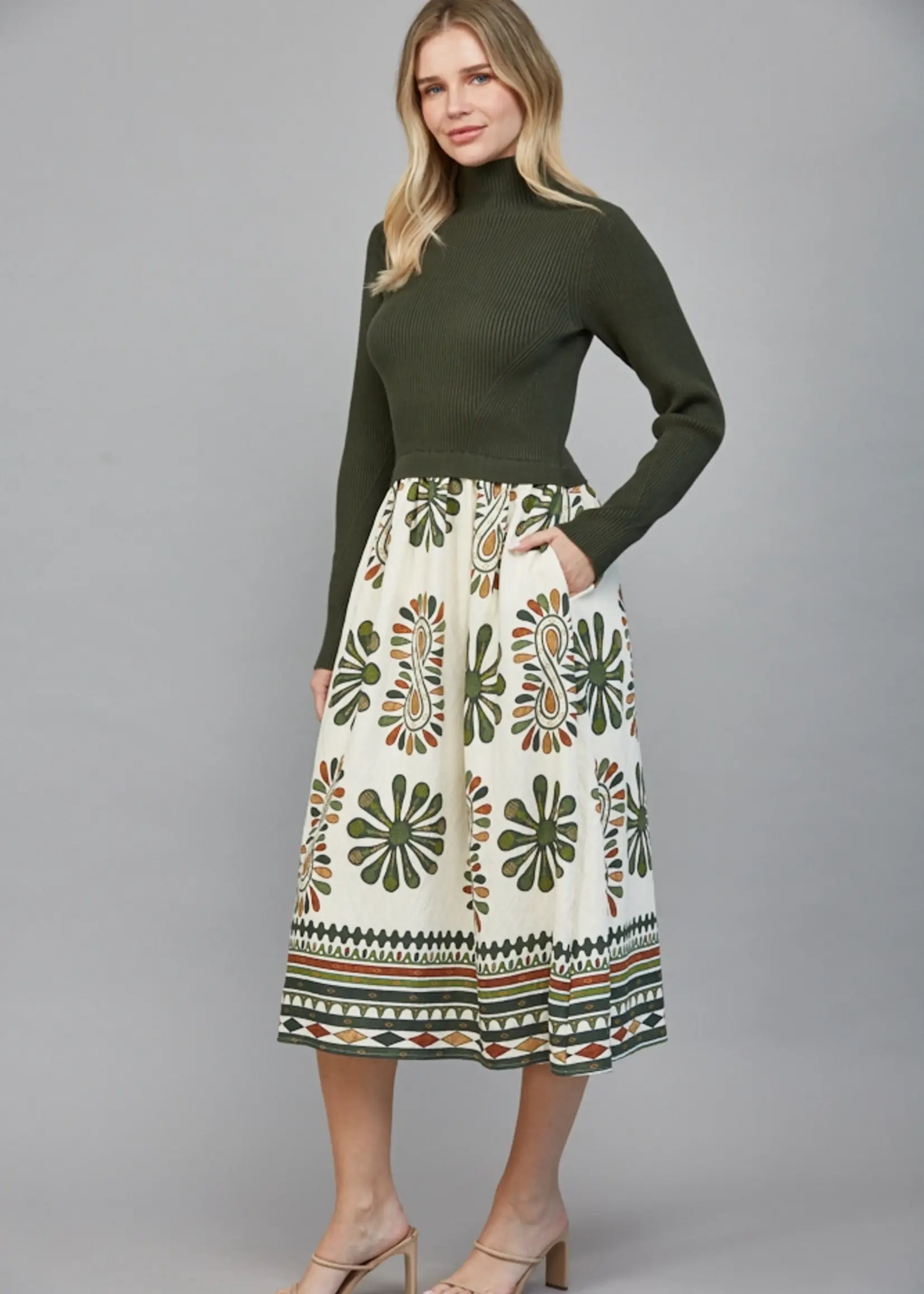 FT FT Ribbed Top Skirt Maxi Dress