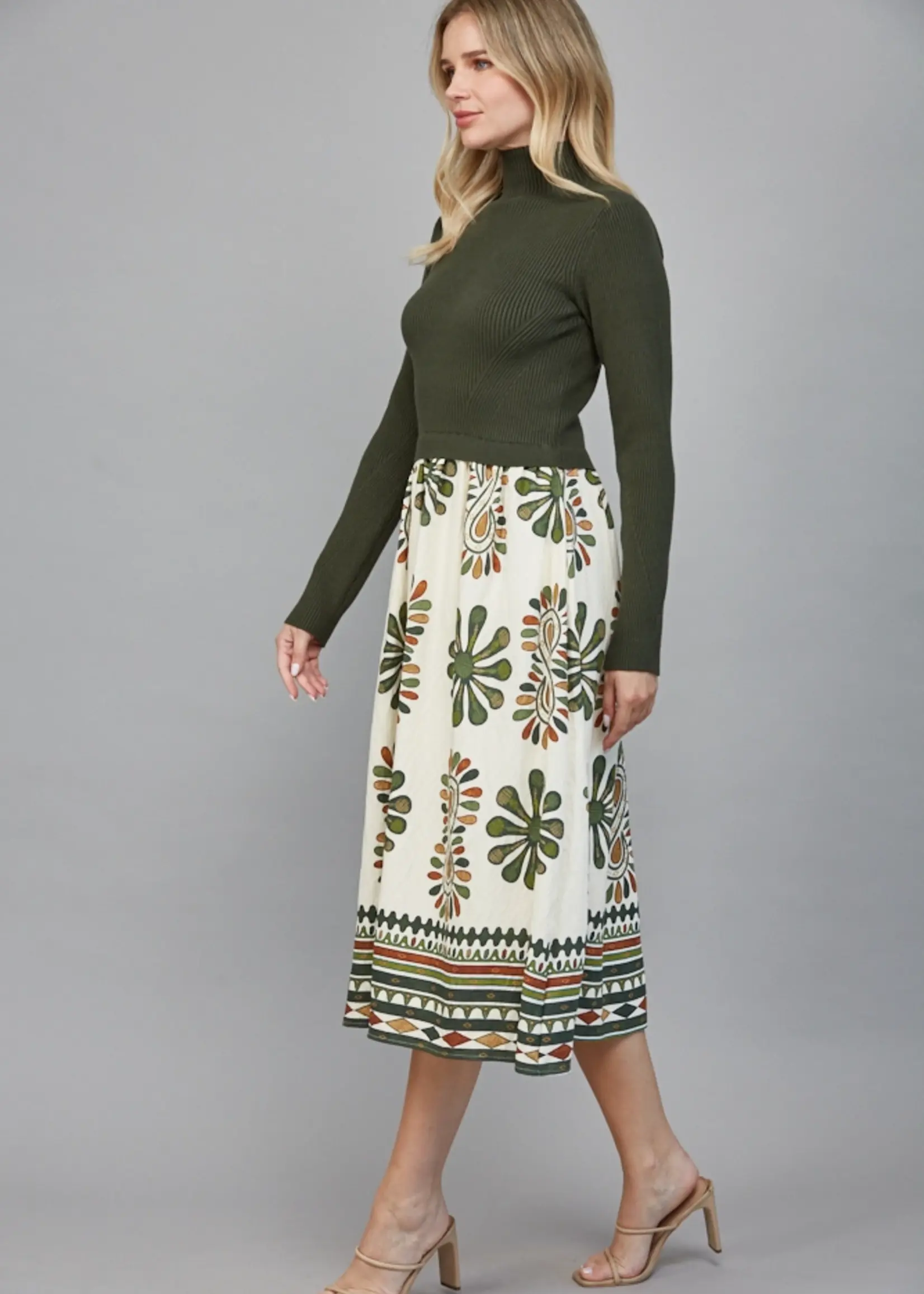 FT FT Ribbed Top Skirt Maxi Dress