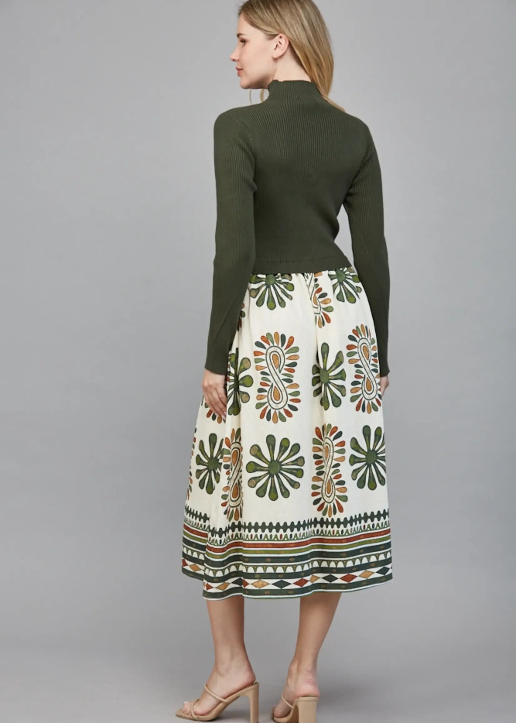 FT FT Ribbed Top Skirt Maxi Dress