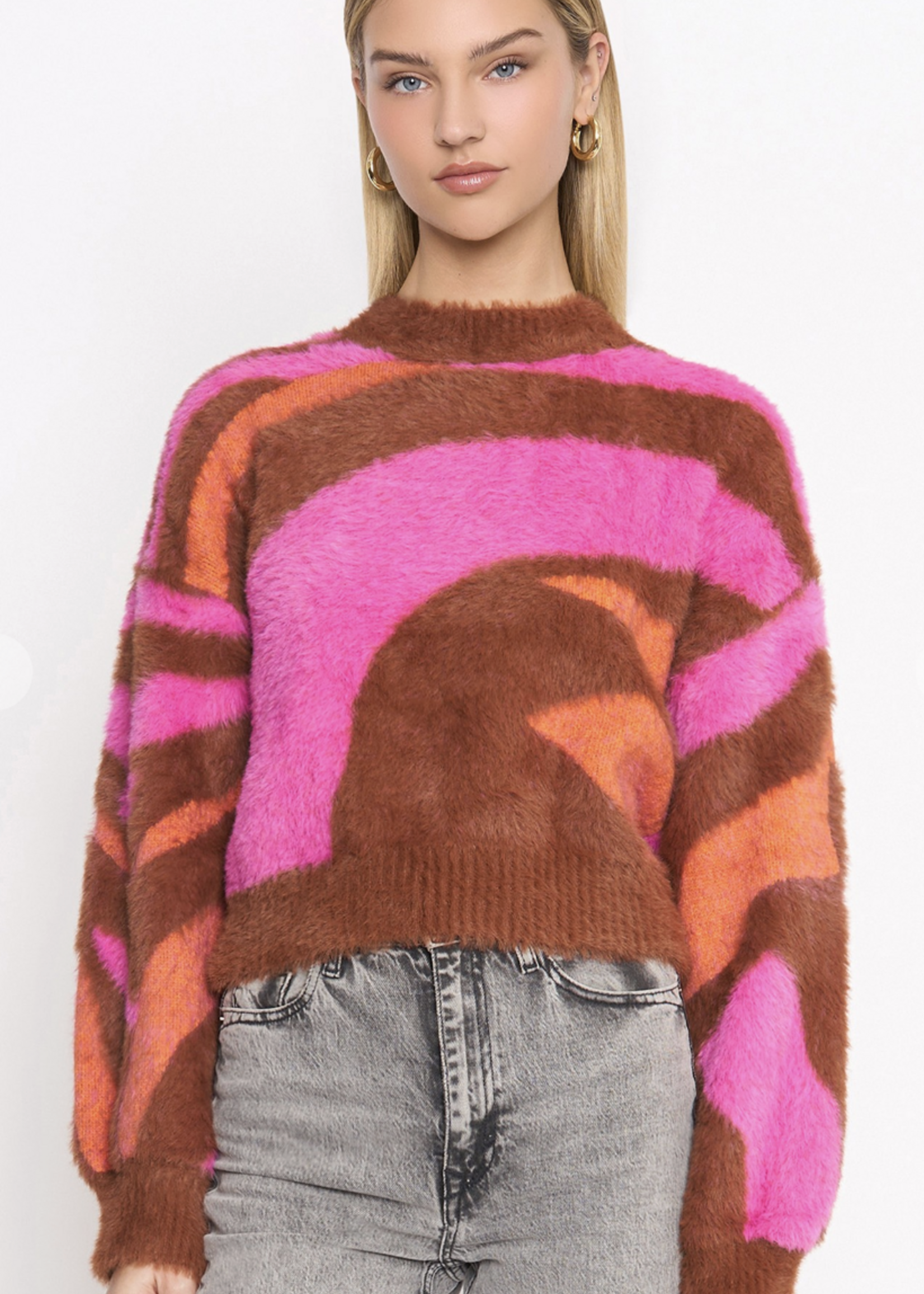 Delly Delly Dory Fuzzy Sweater