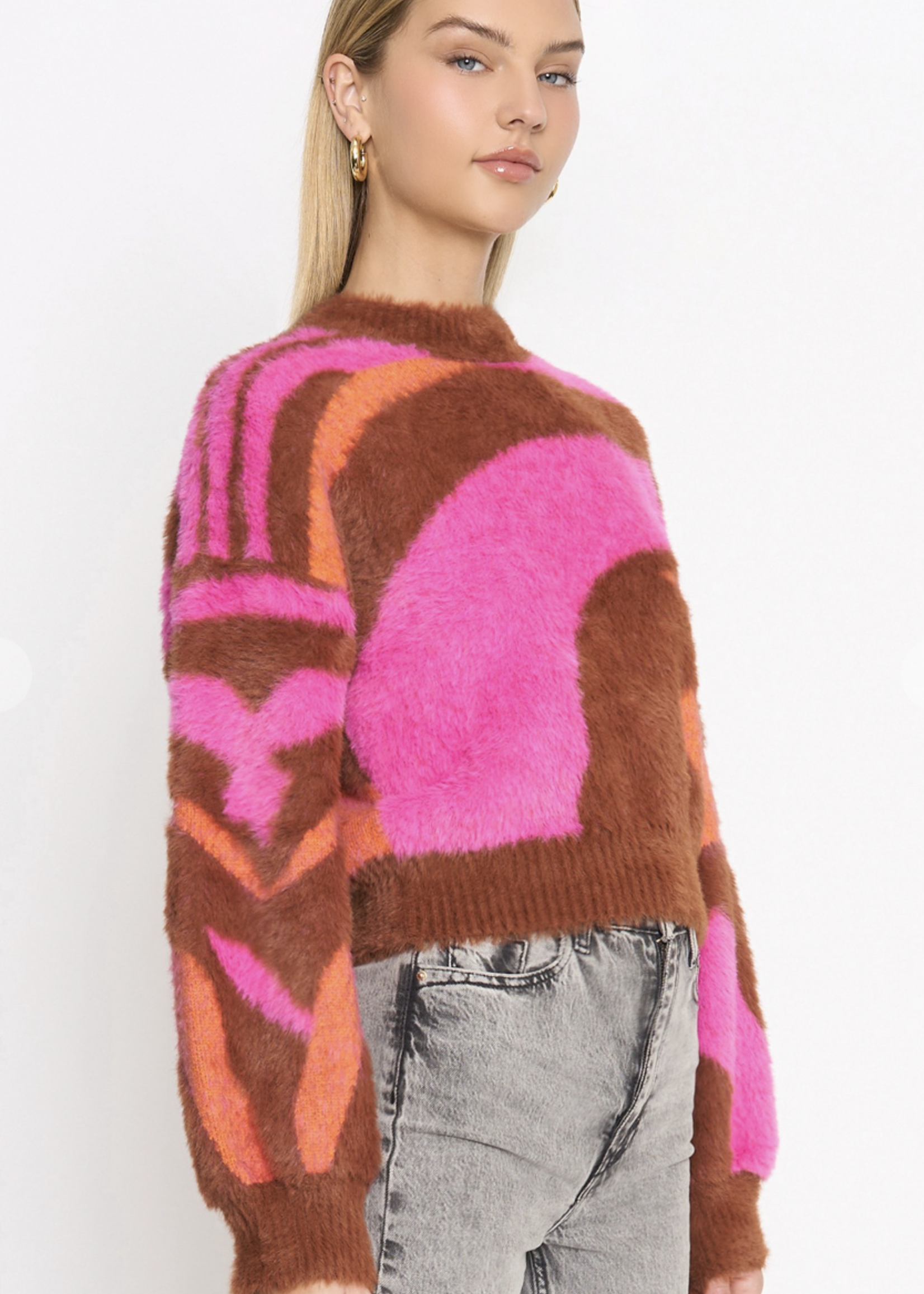 Delly Delly Dory Fuzzy Sweater