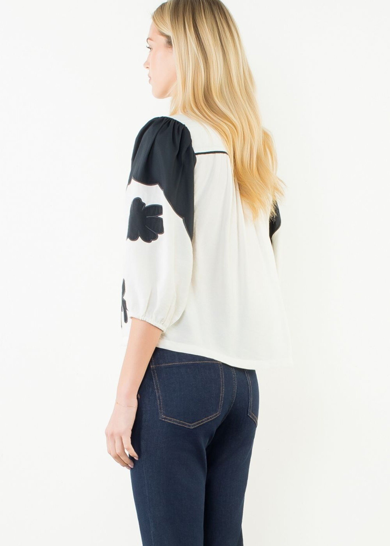 TMHL THML LS Pattern Blouse