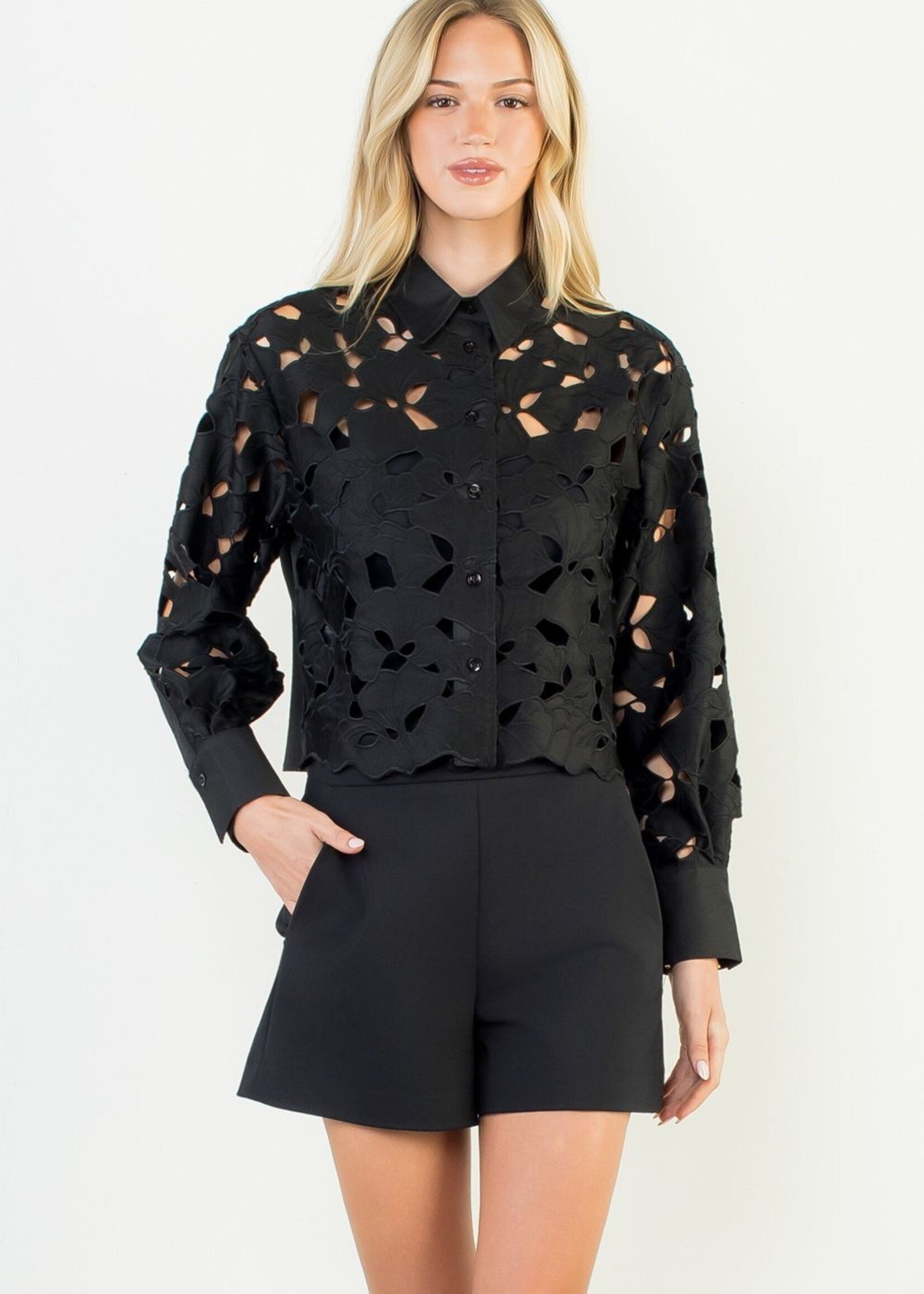 TMHL THML Eyelet Detail Blouse