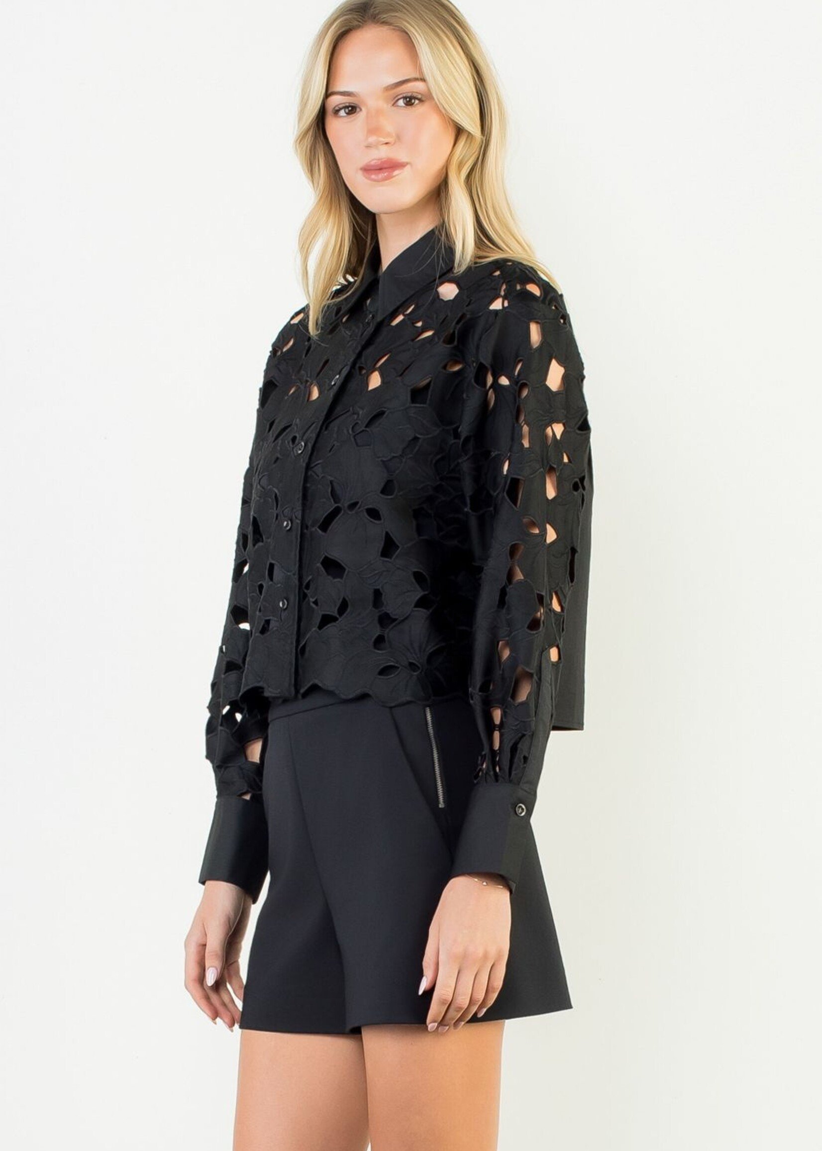 TMHL THML Eyelet Detail Blouse