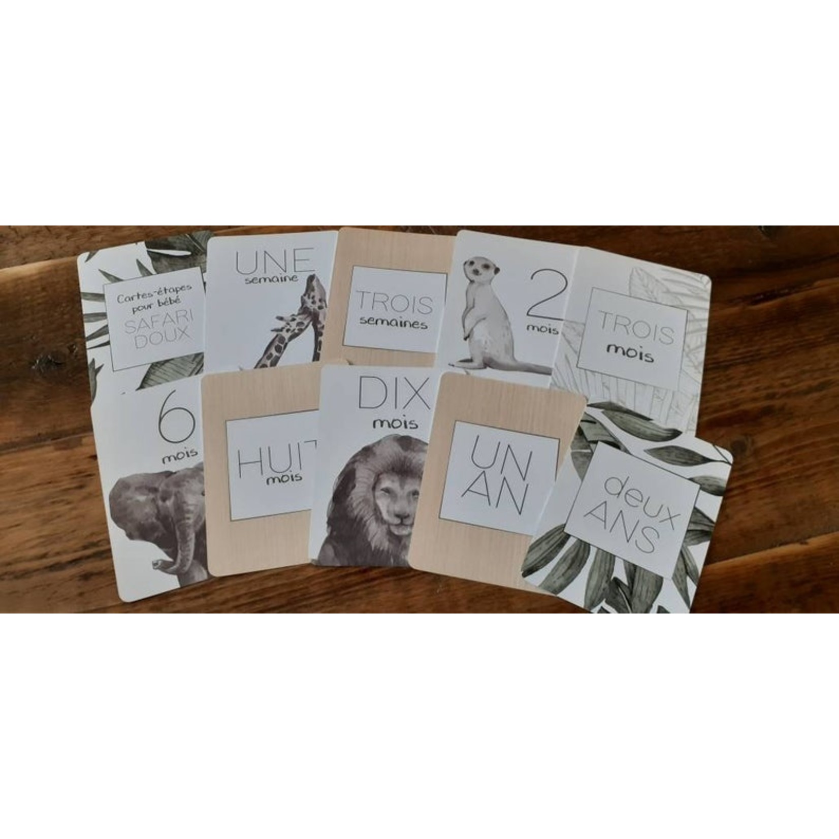 Carte Etape Bebe Safari Doux Boutique Minis Ruses