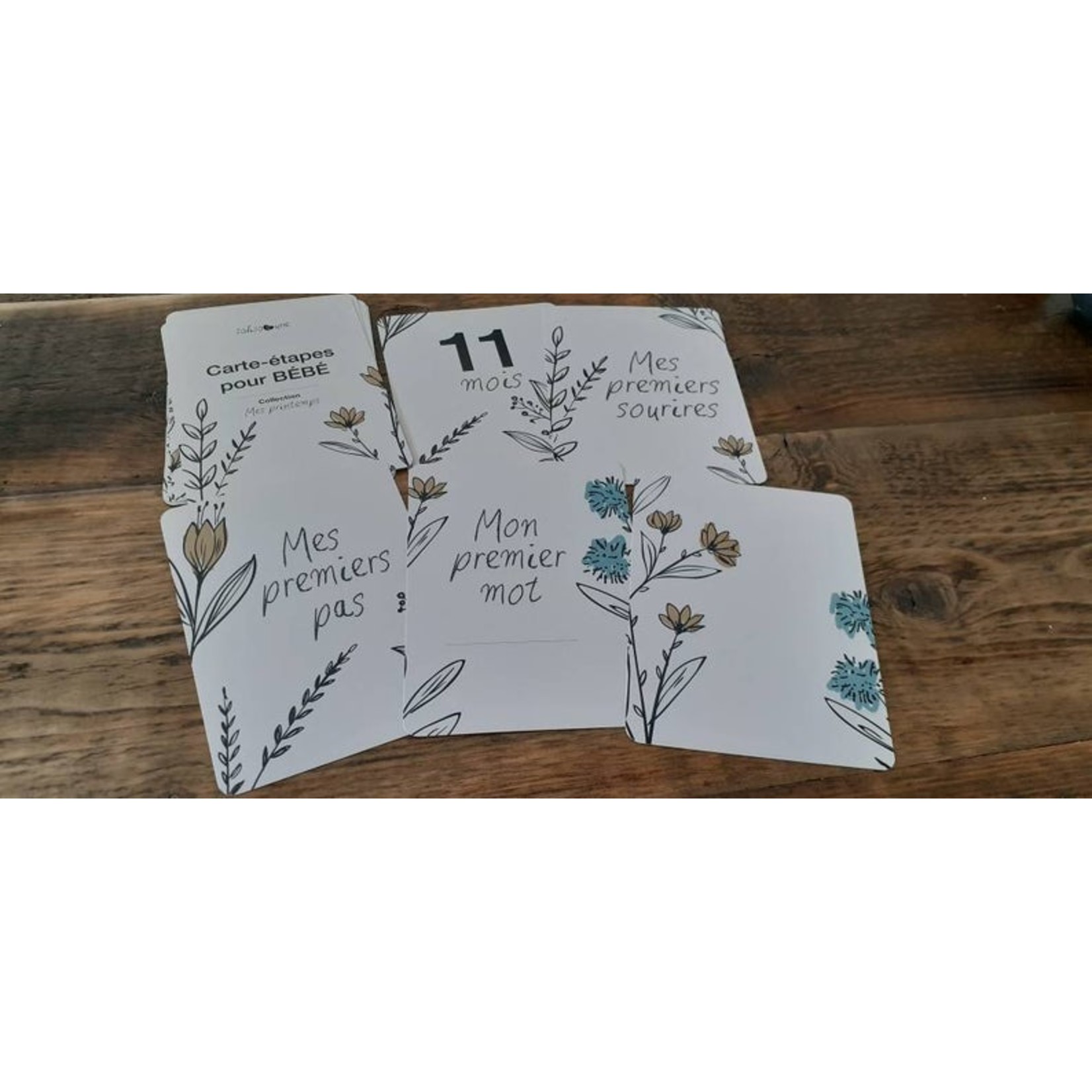 Carte Etape Bebe Mes Printemps Boutique Minis Ruses