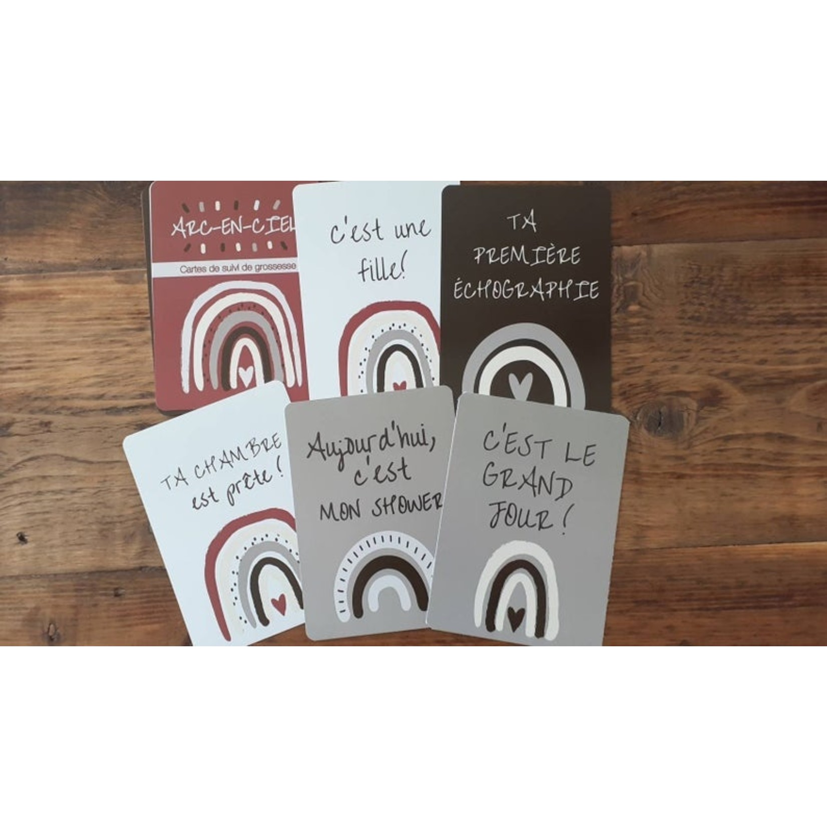 Carte Etape Grossesse Arc En Ciel Boutique Minis Ruses