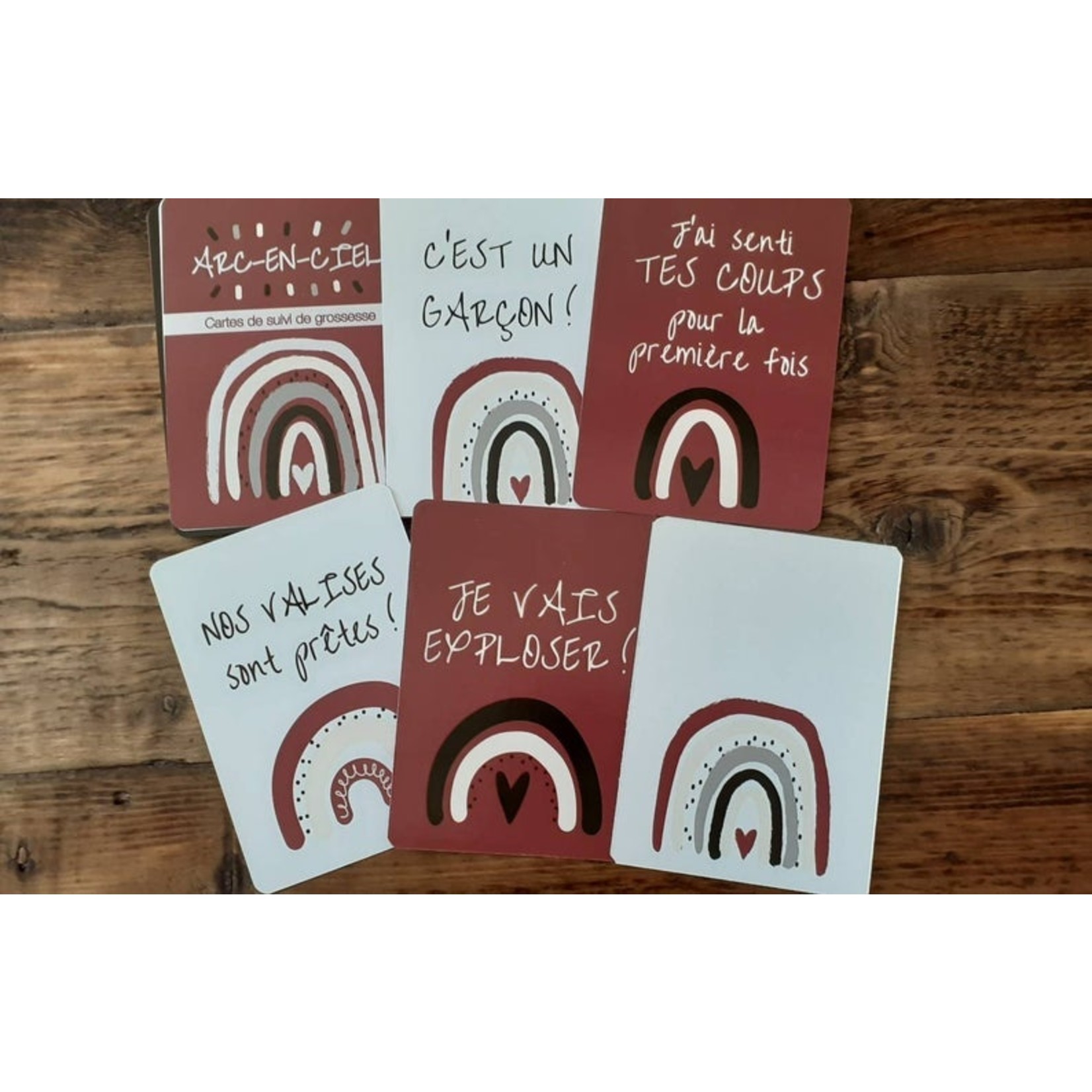 Carte Etape Grossesse Arc En Ciel Boutique Minis Ruses