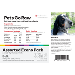 Pets Go Raw Econo Pack - 25lb Bulk