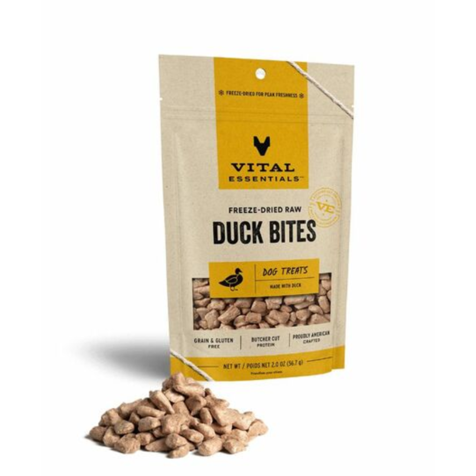 Vital Essentials Freeze Dried Duck Bites 2OZ