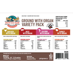 Pets Go Raw Variety Ground- Bulk 24lb