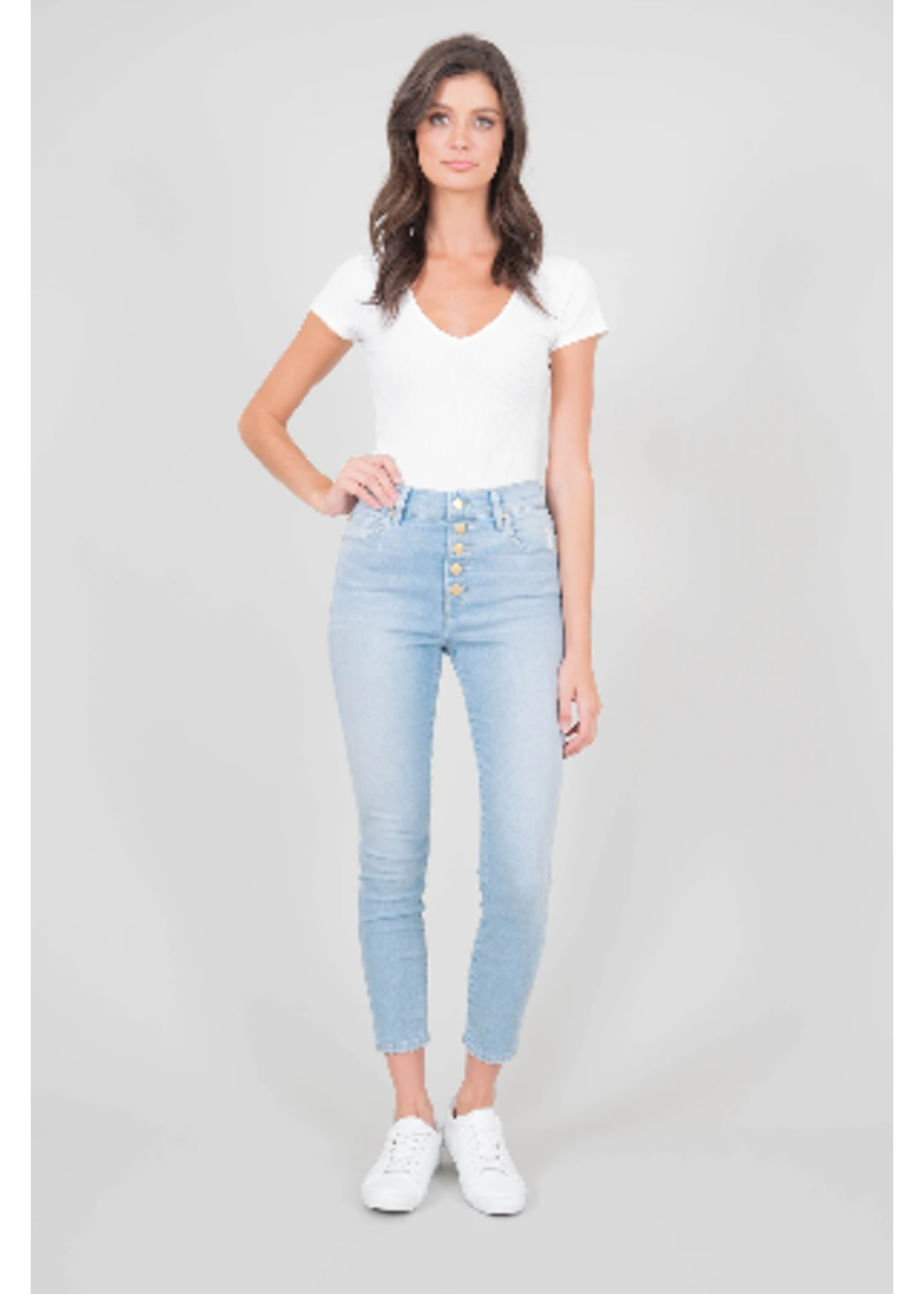 L99 Heidi Exposed Button Jean - Wink 