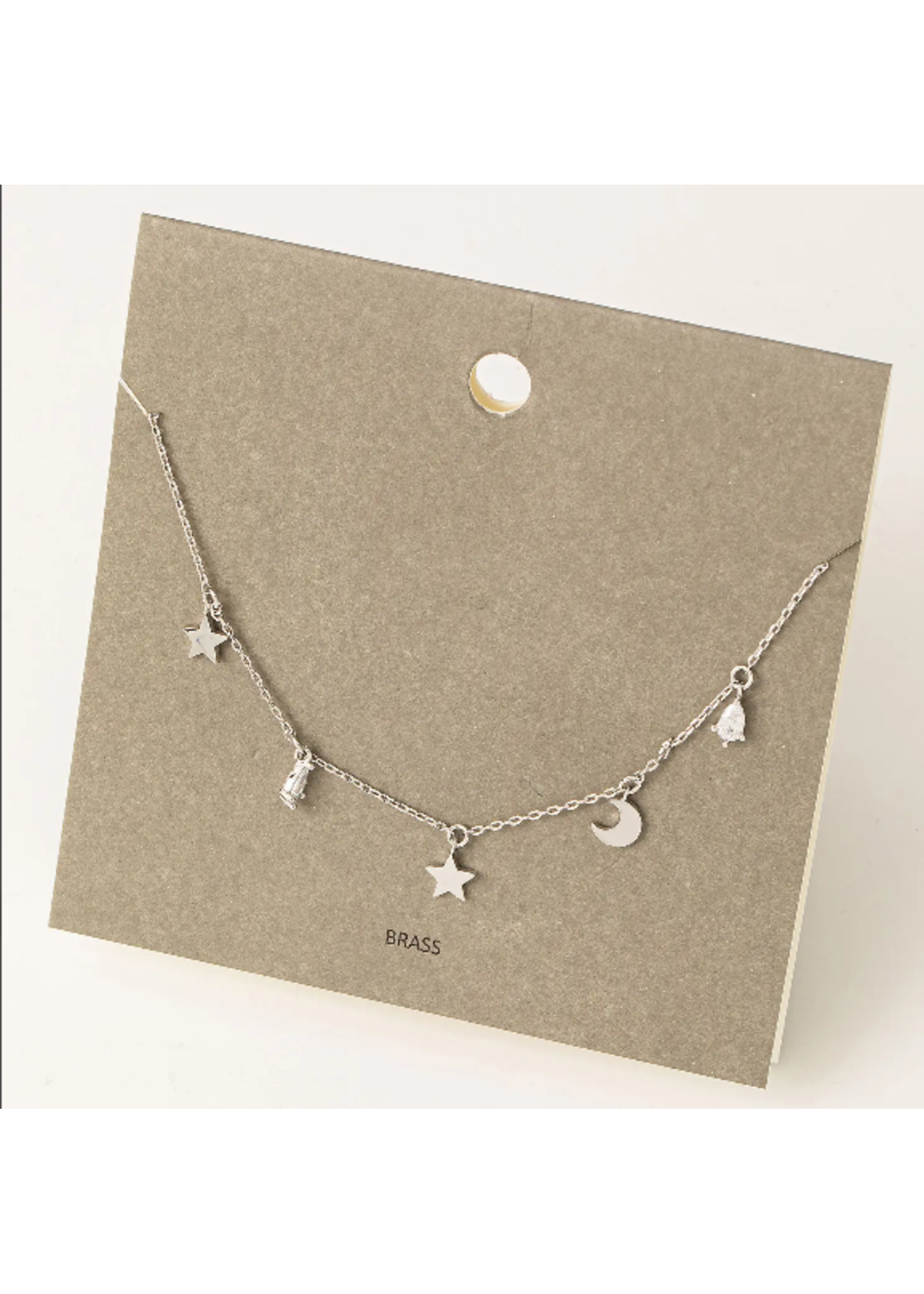 Fame Dainty Star Moon Necklace