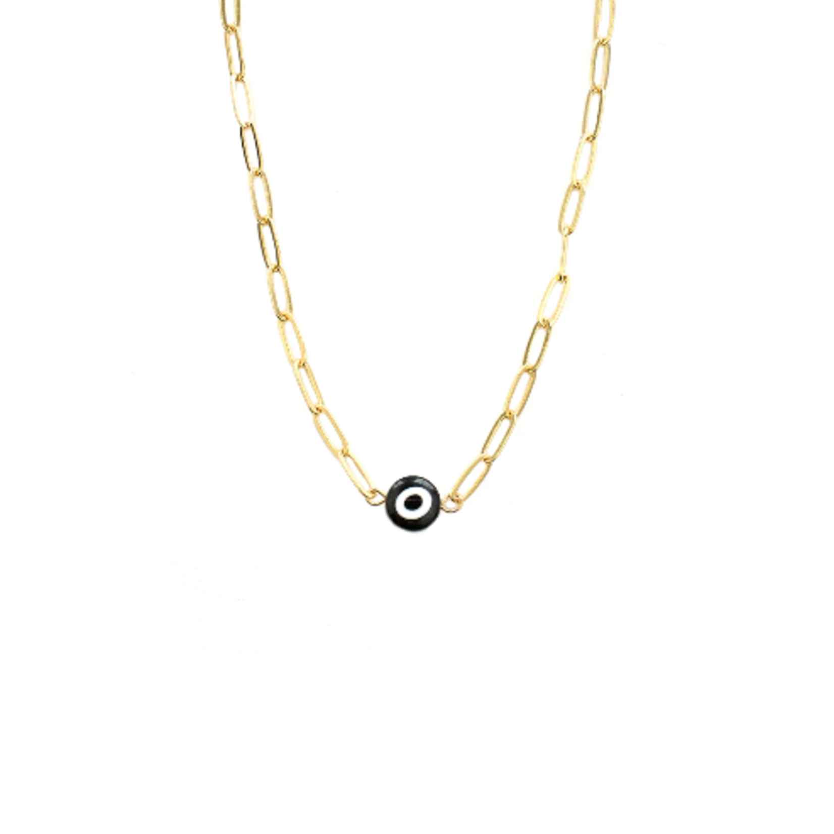 Marlyn Schiff Glass Bead Evil Eye Necklace