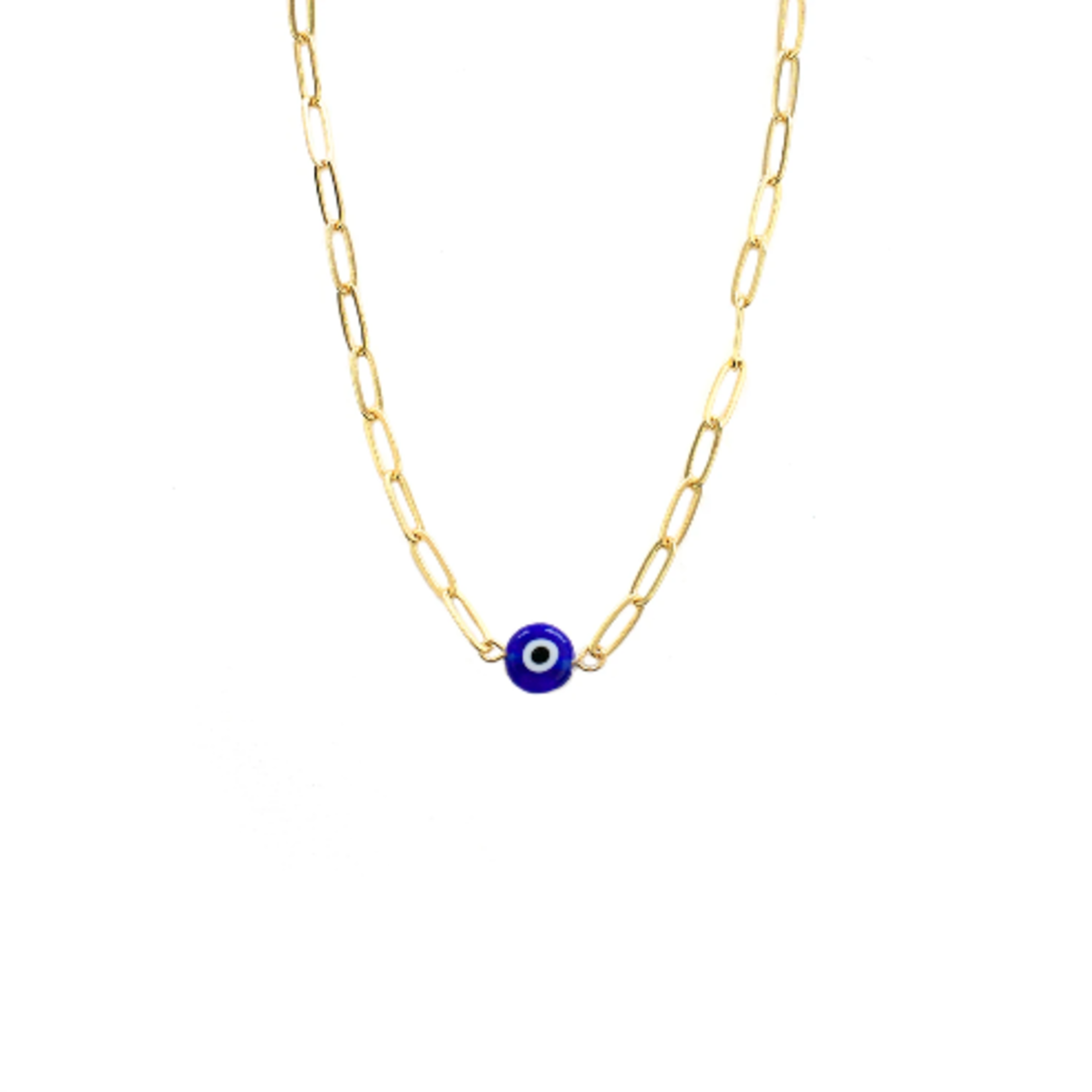 Marlyn Schiff Glass Bead Evil Eye Necklace