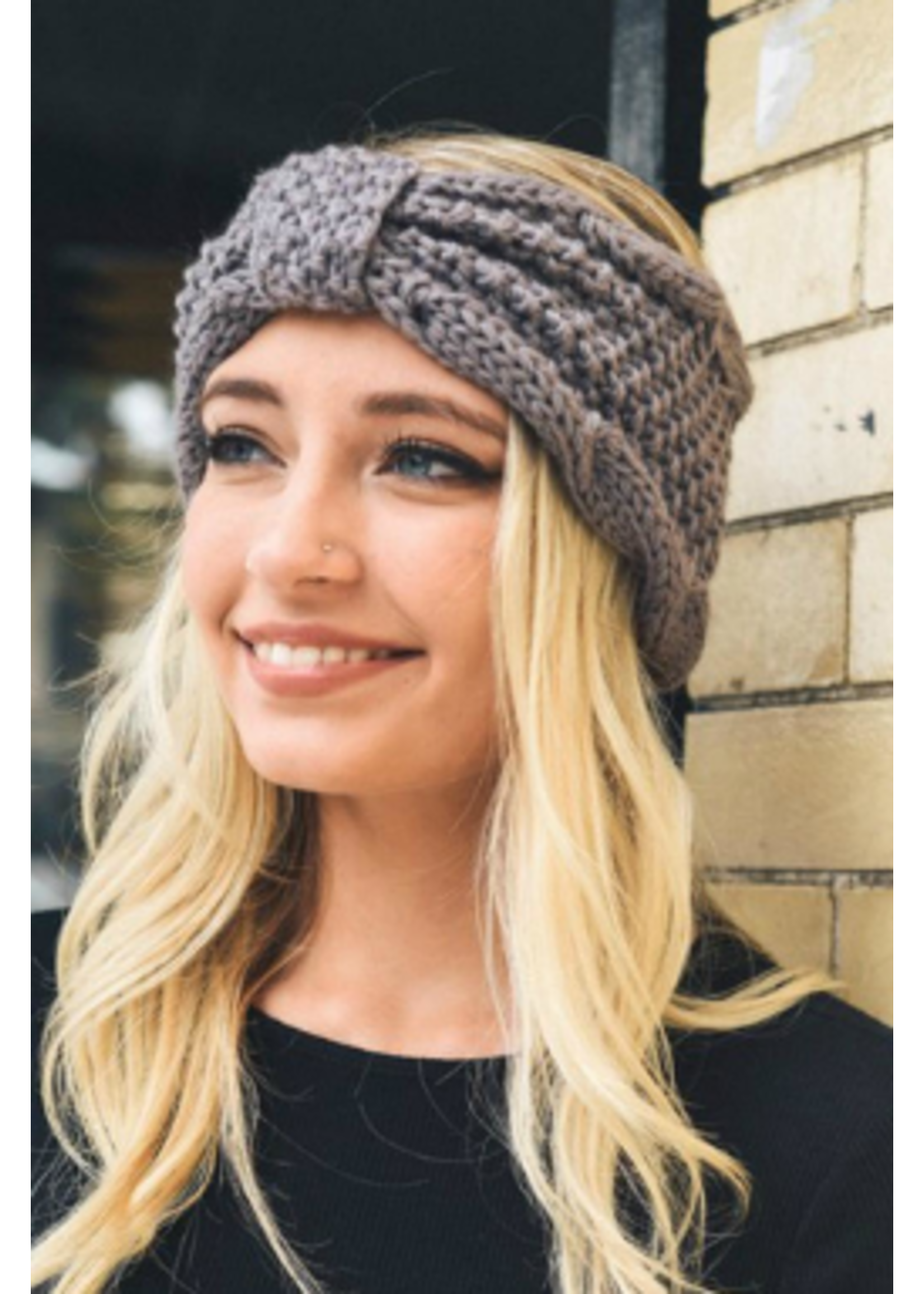 Leto Accessories Knit Bow Headband