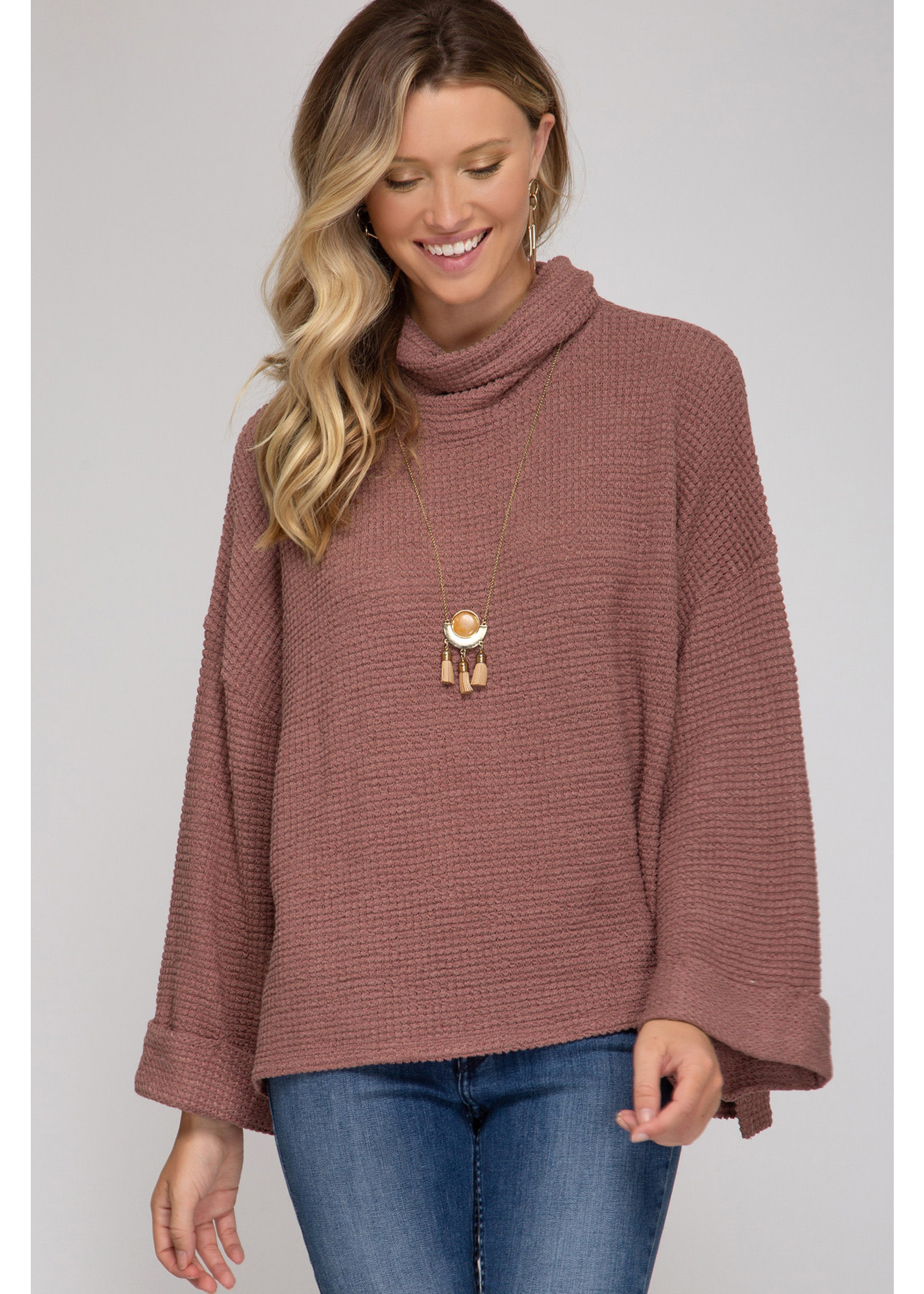 She & Sky Thermal Knit Top