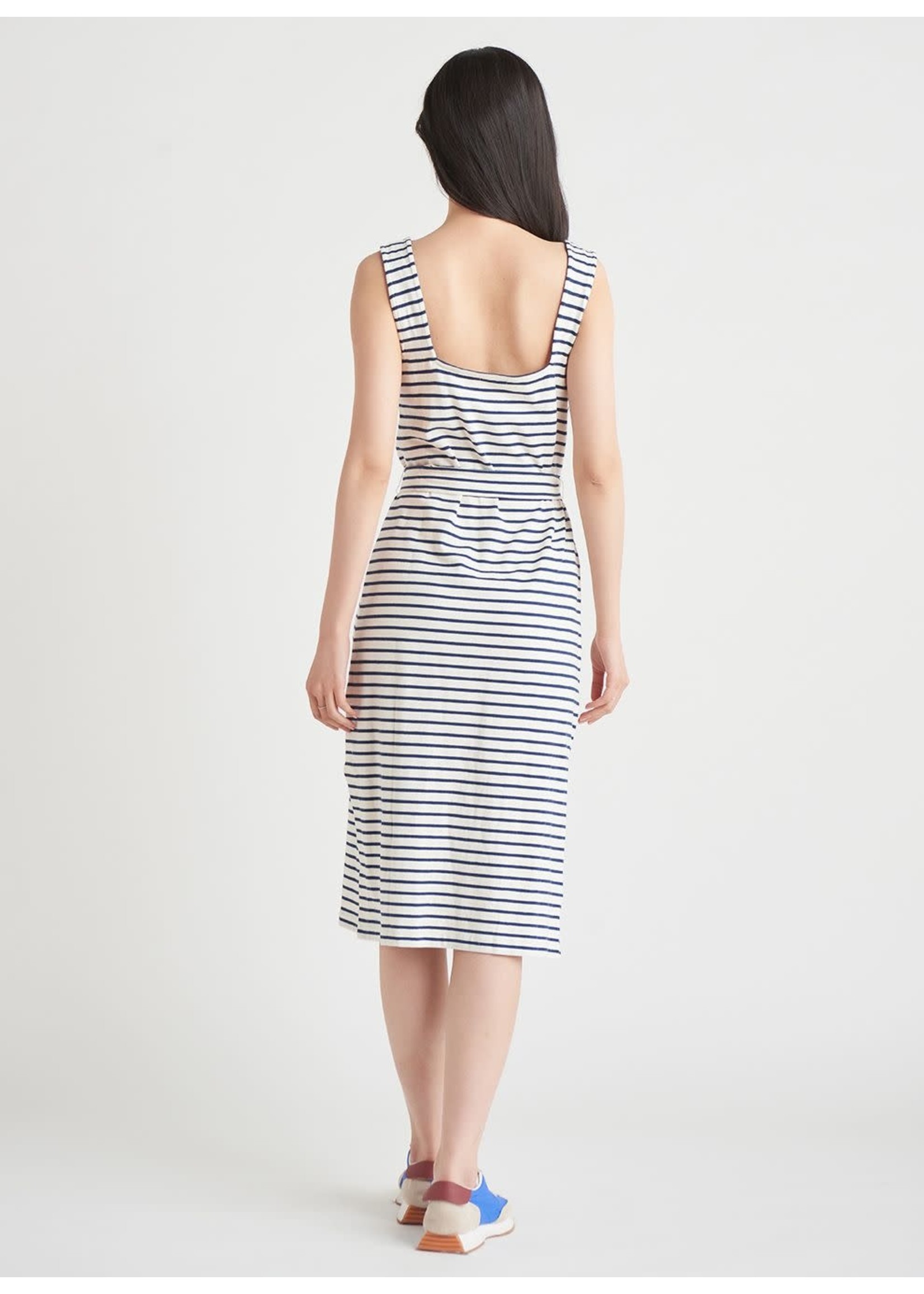 Dex Midi Striped Dress