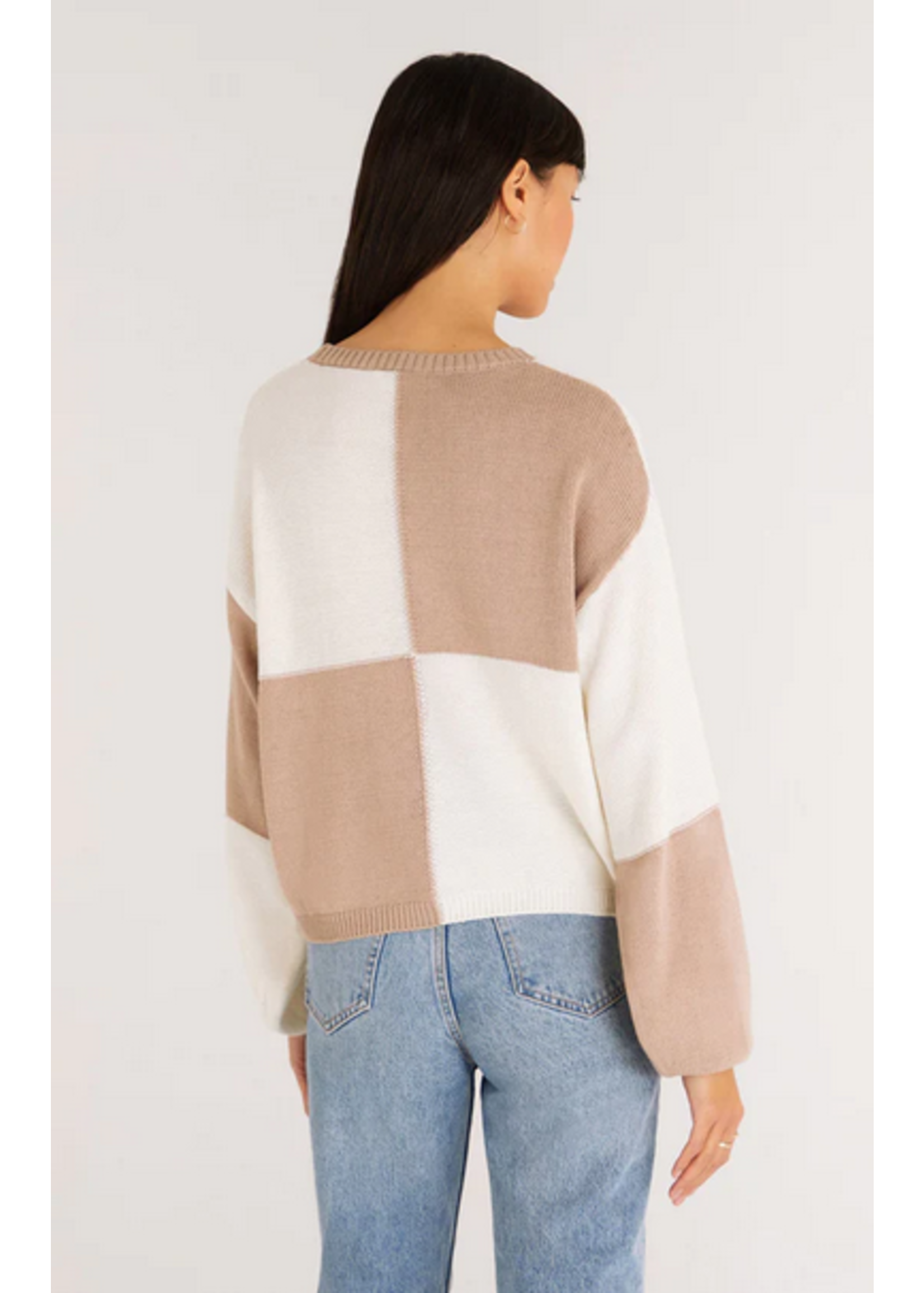 Z Supply Solange Check Sweater