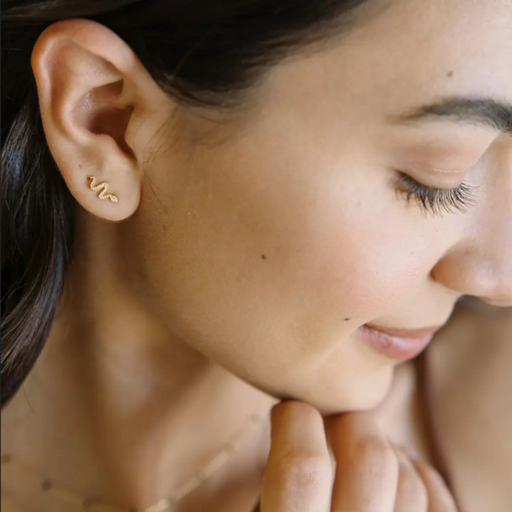 Honey Cat Snake Studs