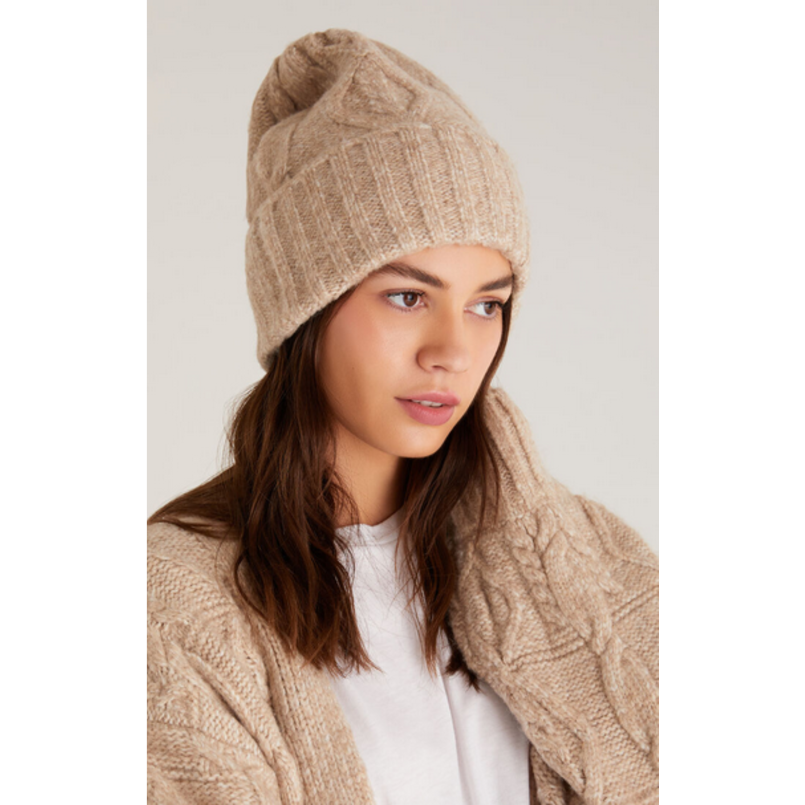 Z Supply Cable Knit Beanie