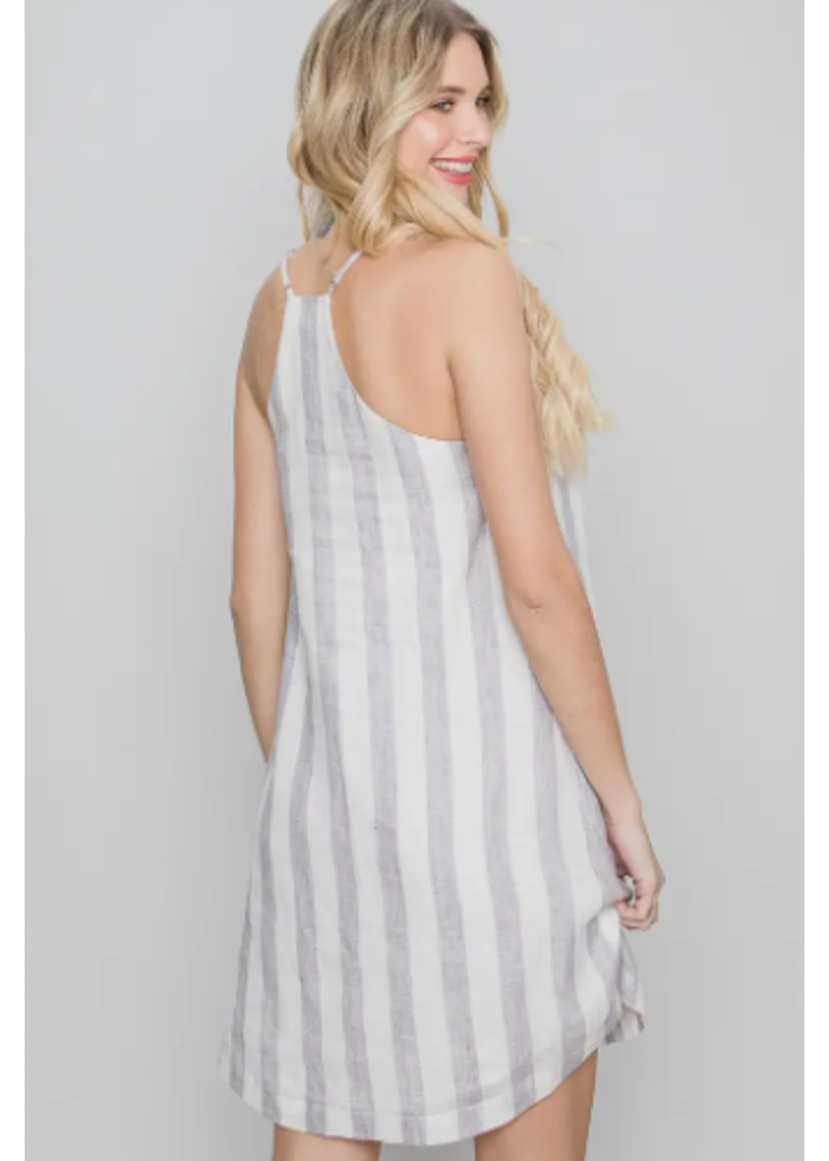 Allie Rose Linen Stripe Dress