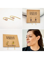 Baizaar Brass Stone Drop Earring