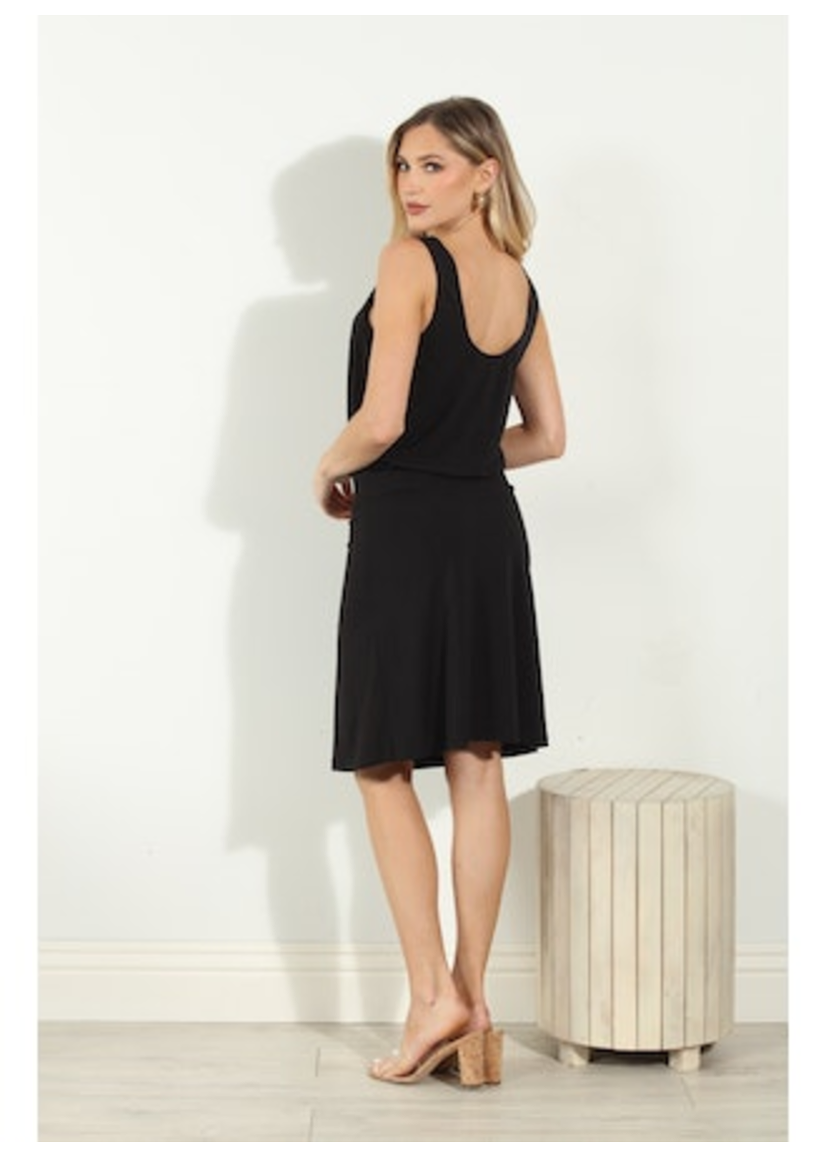 Veronica M VM Itsy Tank Dress Black