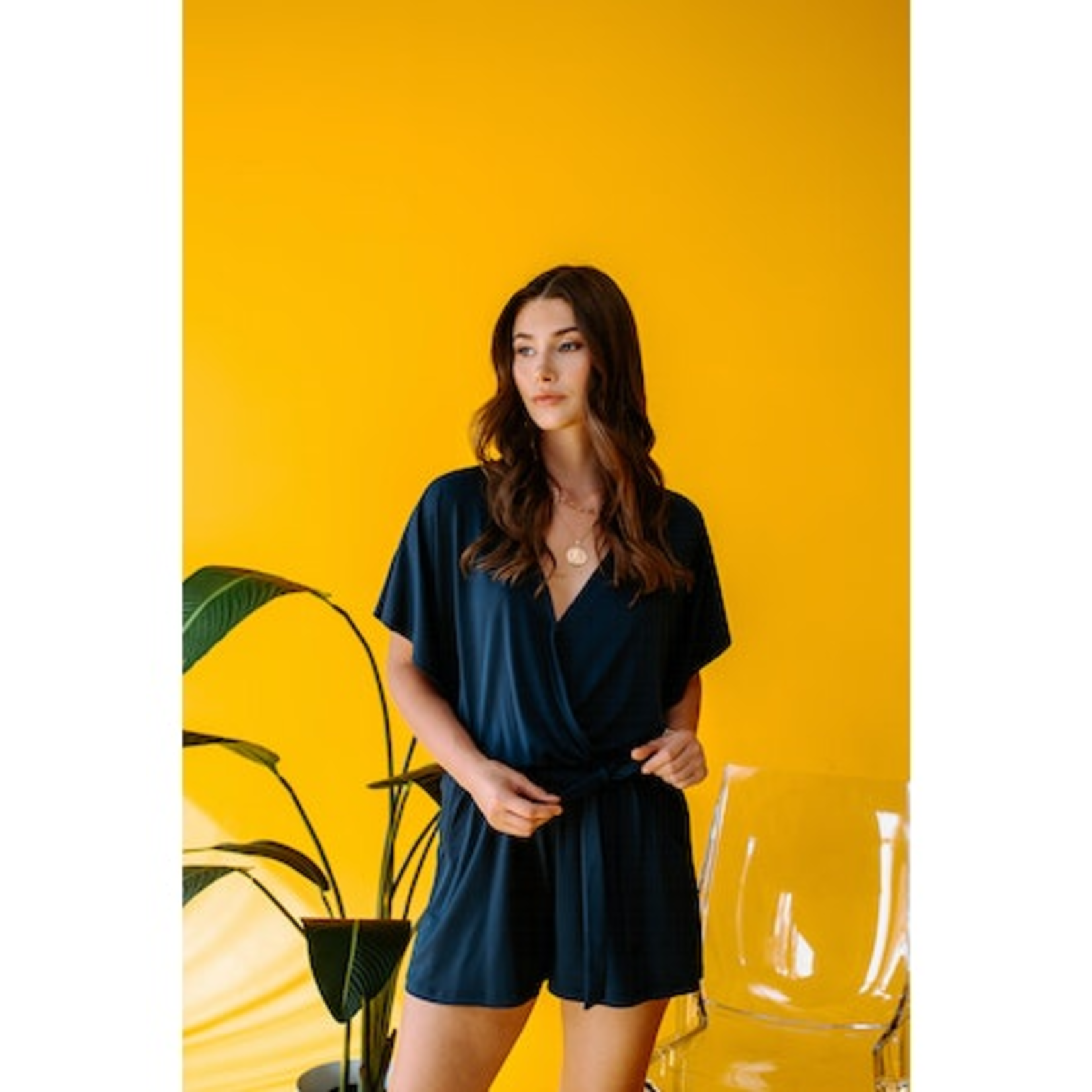 Veronica M VM Open Back Romper