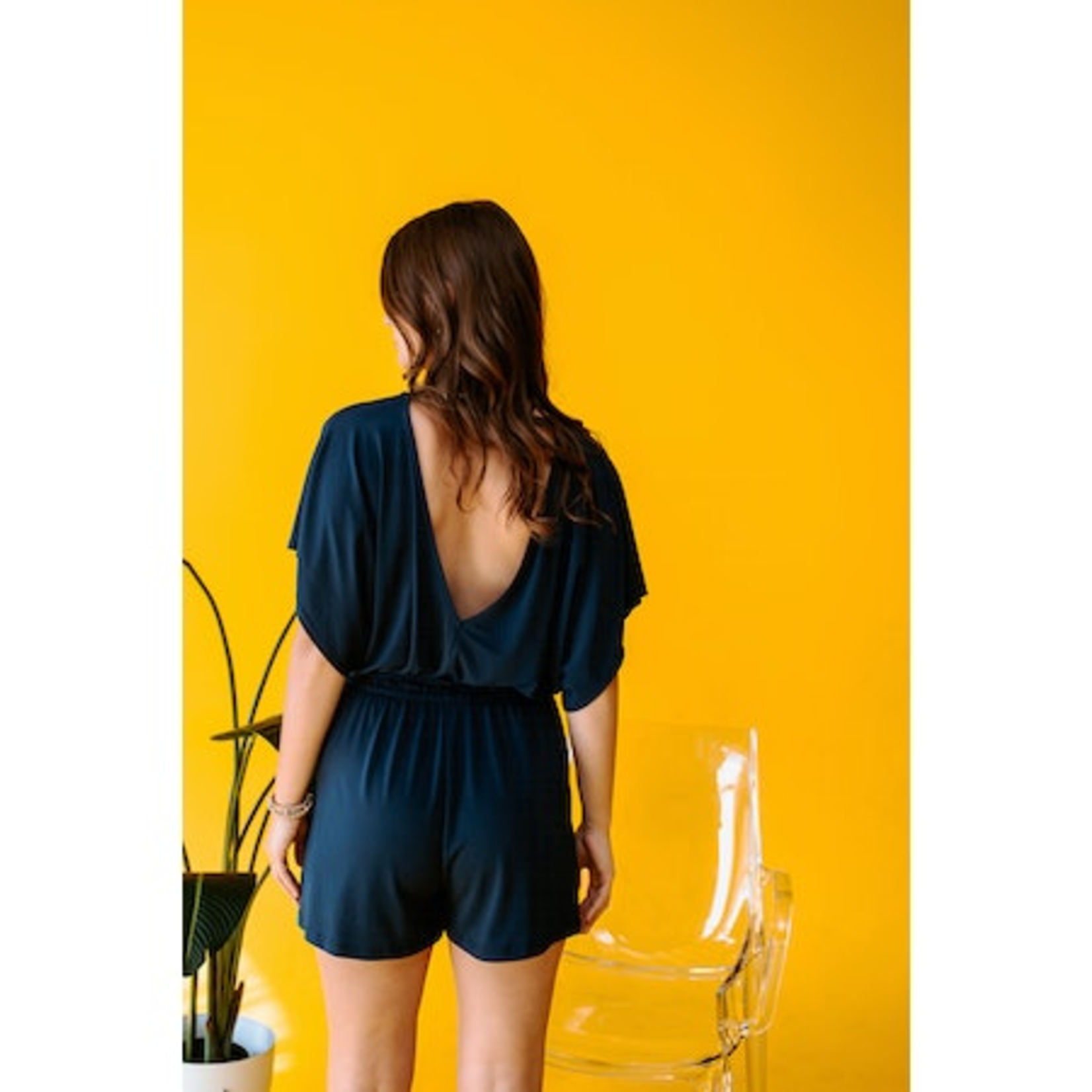 Veronica M VM Open Back Romper