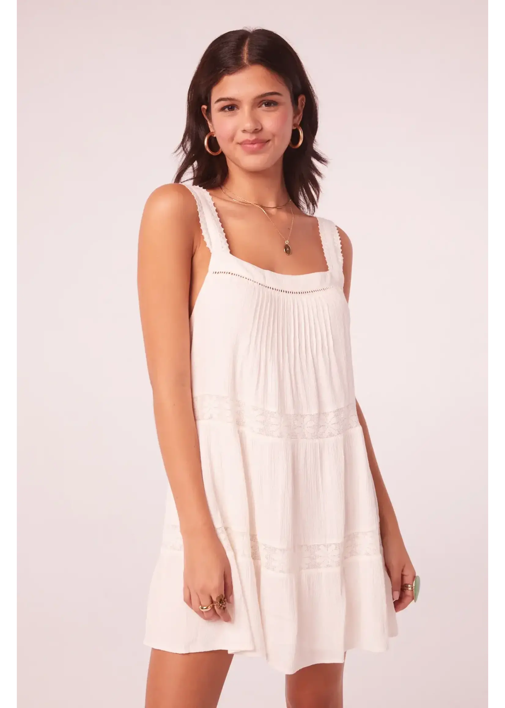 Band of the Free BOTF White Lace Shift Dress