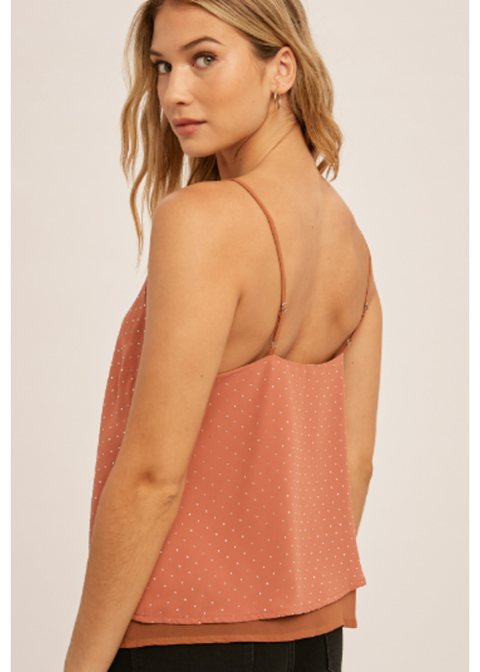 Hem & Thread HT Chiffon Studded Cami