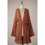 Miracle Open Belted Crochet Cardi