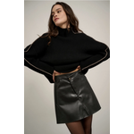 Promesa Leather Zip Mini Skirt