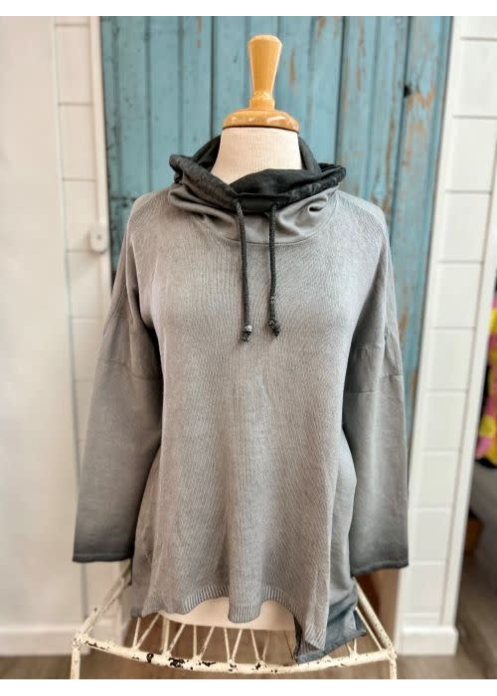 Tempo TP Gray Knit Front Tunic